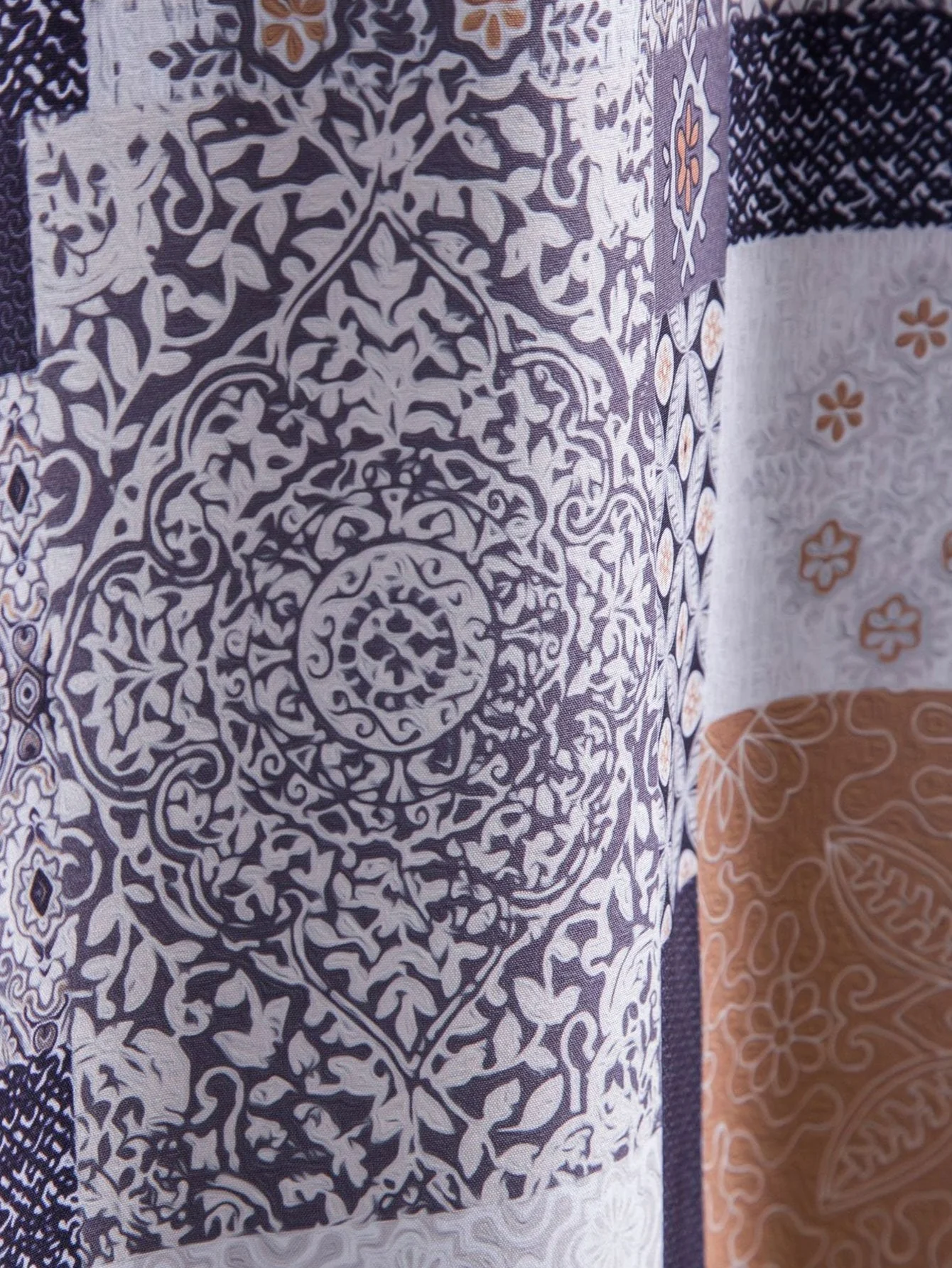 Ardon® | Tile Patchwork Print Button Up Shirt - Image 3