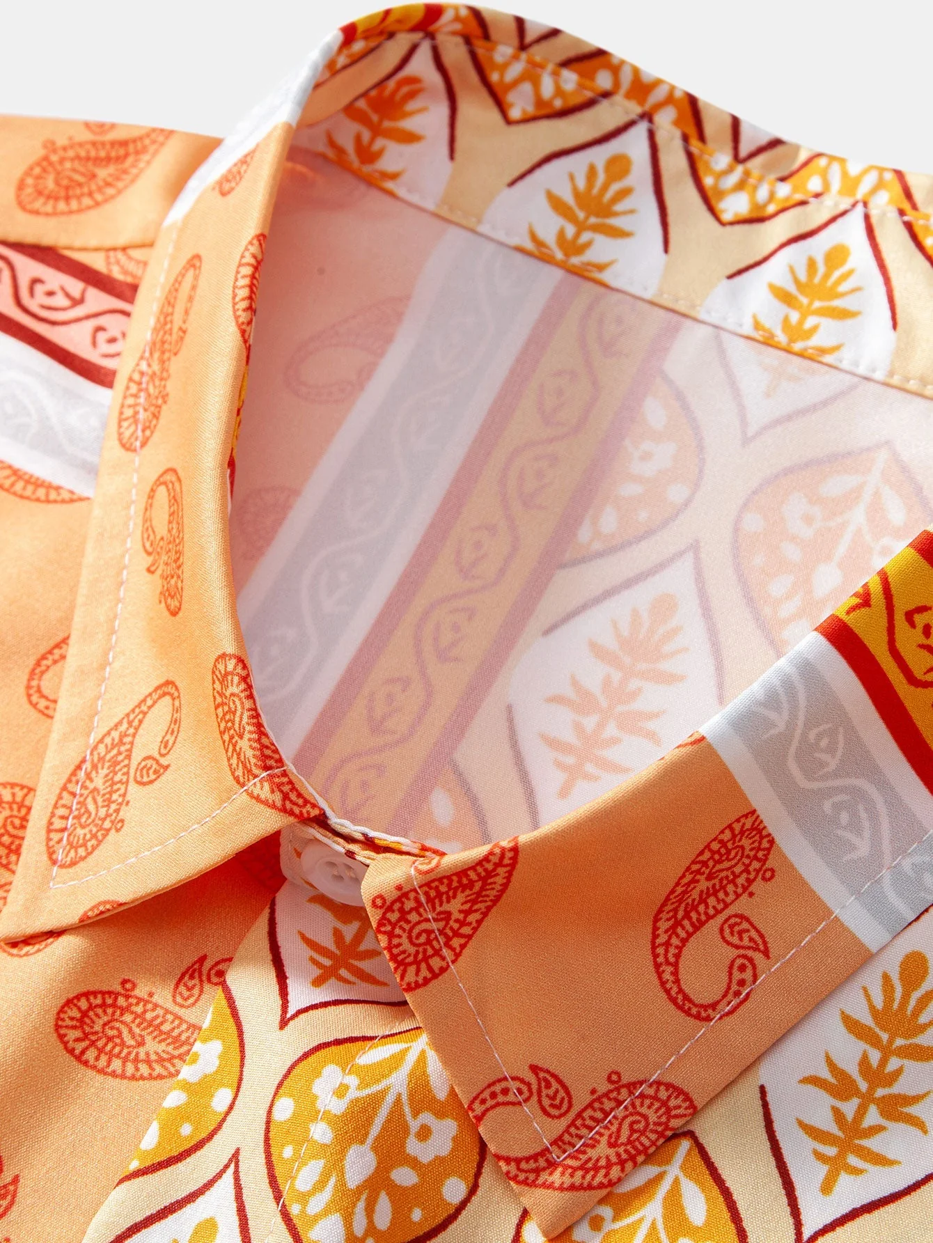 Arek® | Paisley Border Button Up Shirt - Image 3