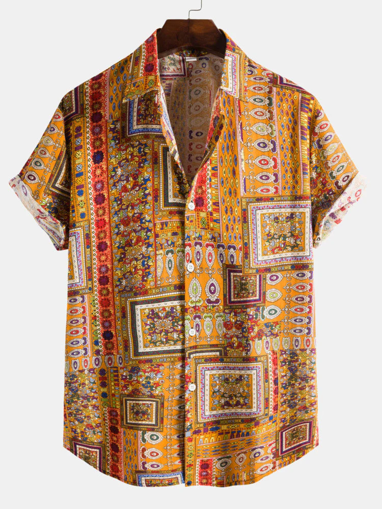 Arent® | Ethnic Print Cotton Shirts