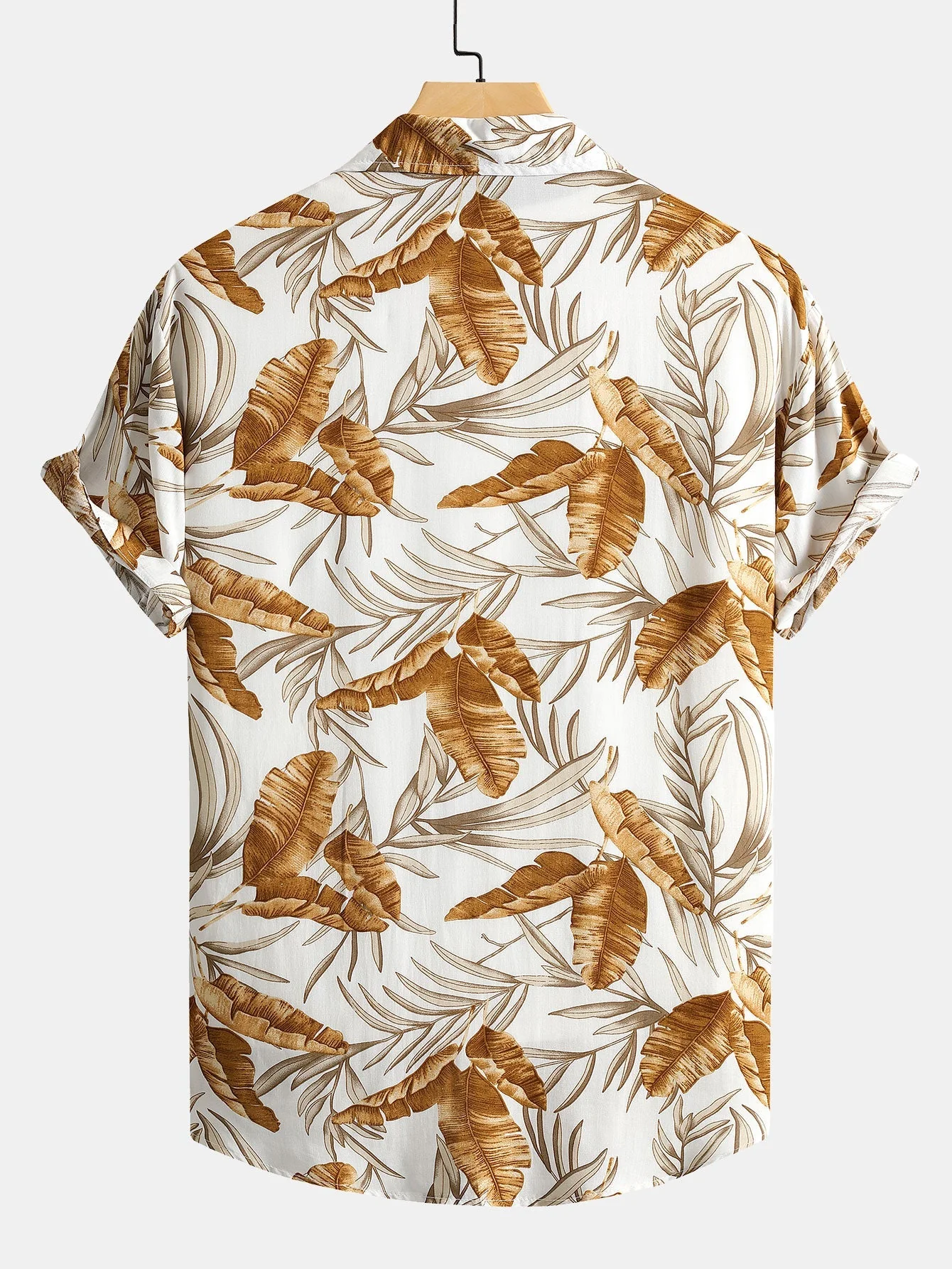 Aretino® | Viscose Tropical Print Button Up Shirt - Image 6