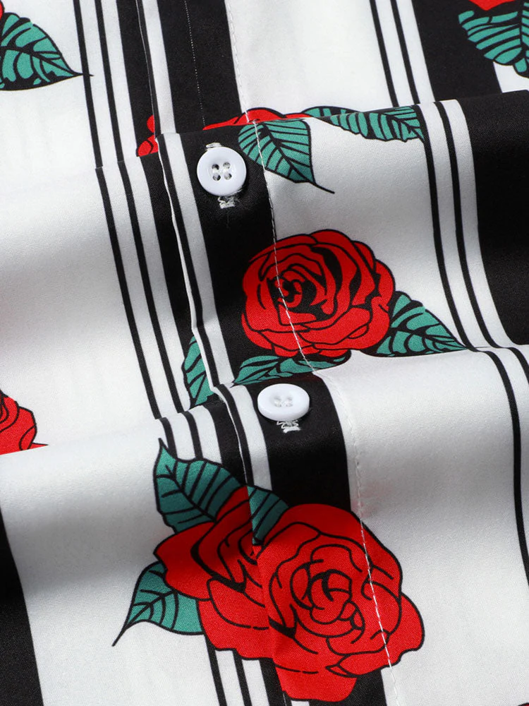 Argall® | Rose Striped Print Shirt - Image 4
