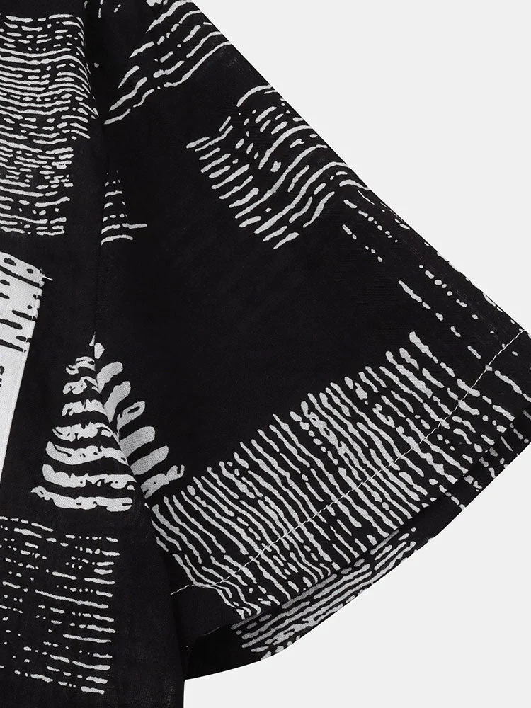Ariel® | Two Tone Abstract Print Shirt - Image 4