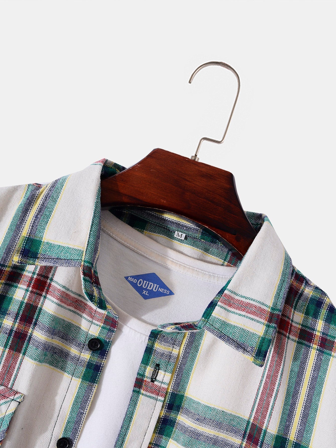 Arik® | Men Plaid Button Through Shirt With Pockets - Image 3
