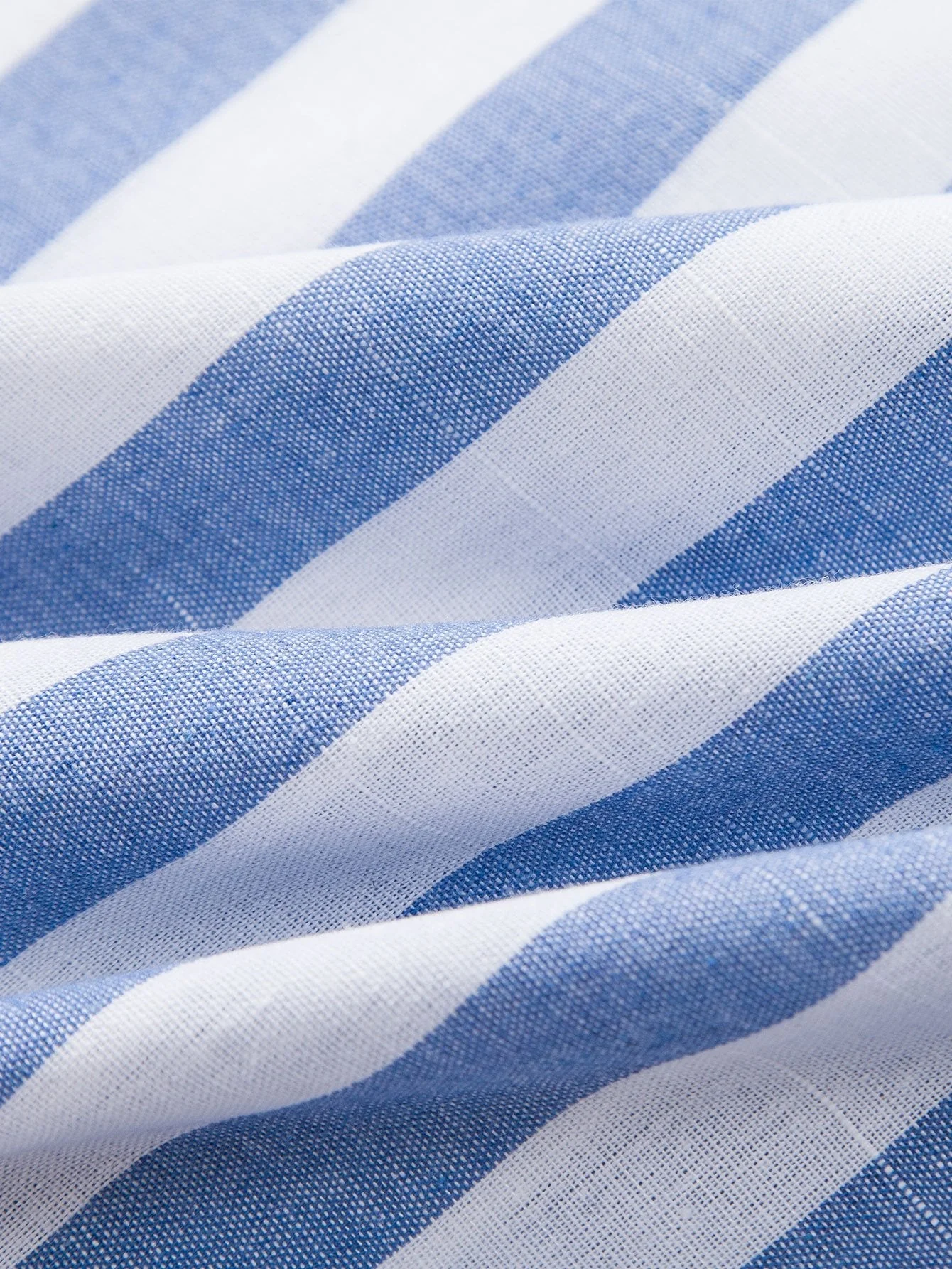 Arion® | Striped Cotton Blend Button Up Shirt - Image 6