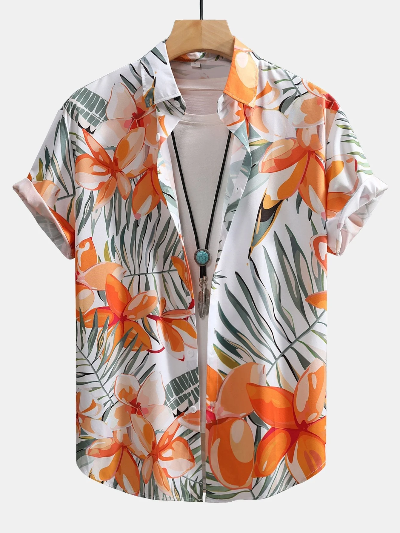 Ariosto® | Flower Plants Print Button Up Shirt