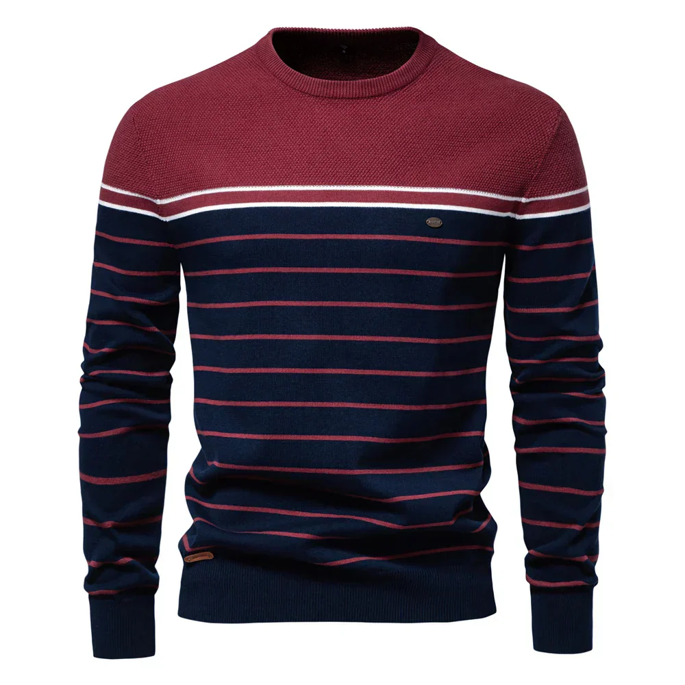 Arístides® | Men'S Sweater With Striped Design - Image 4