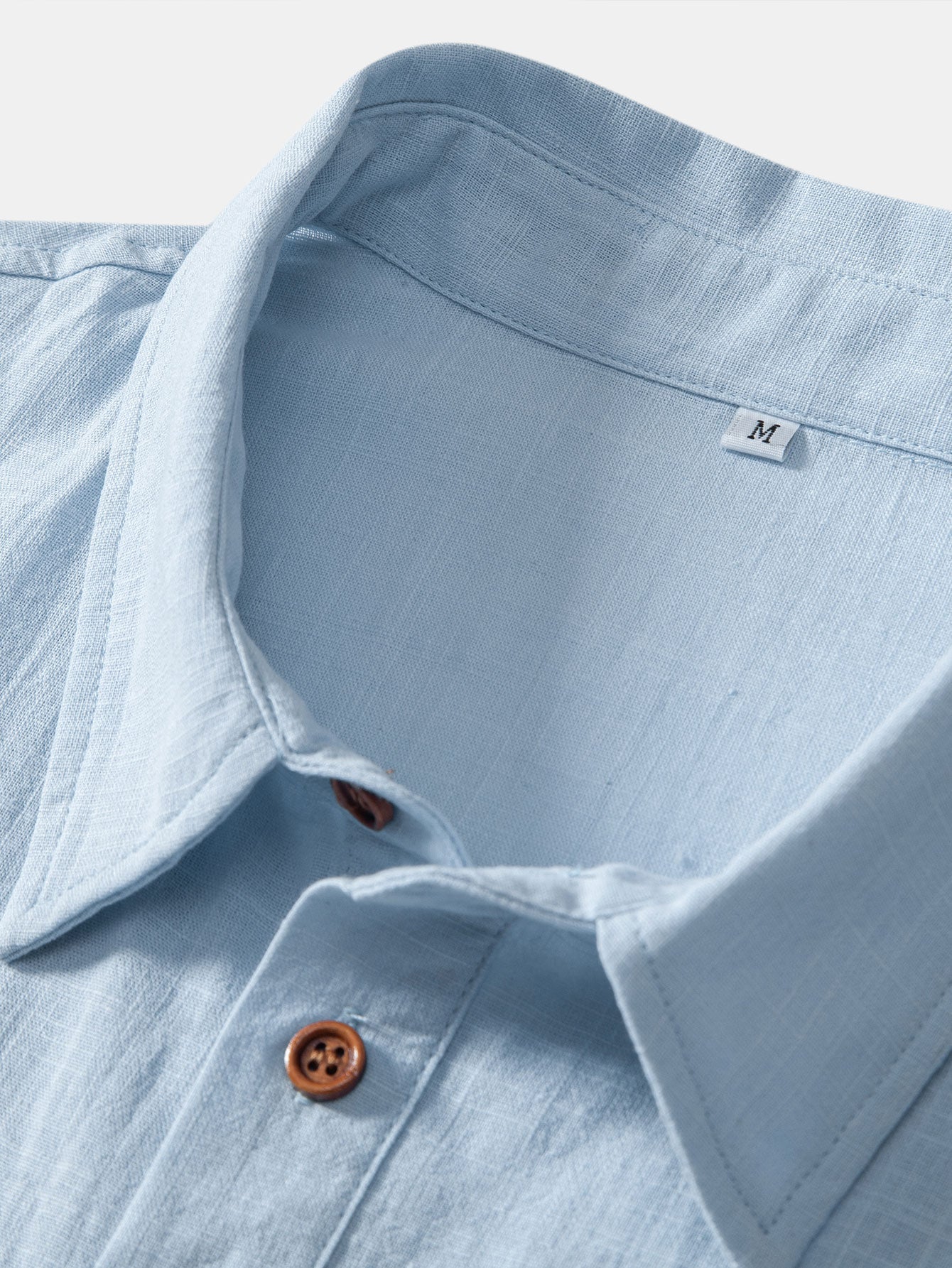 Aristides® | Short Sleeve Linen Look Polo Collar Shirt - Image 15