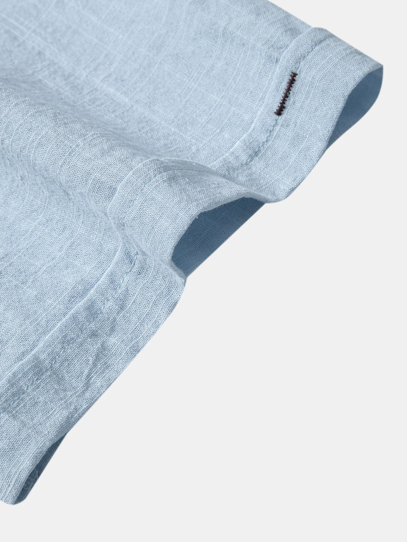 Aristides® | Short Sleeve Linen Look Polo Collar Shirt - Image 16