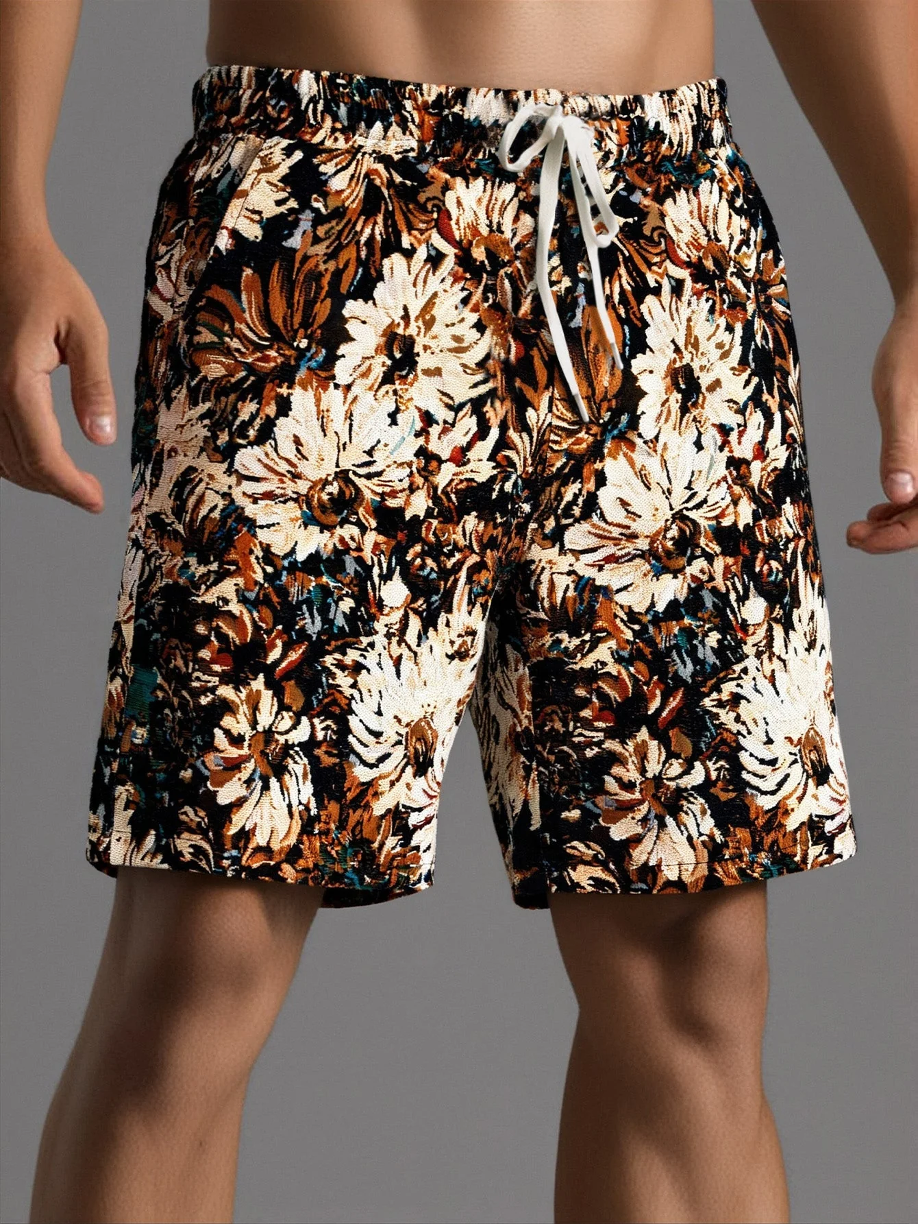 Armando® | Painted Floral Jacquard Shorts - Image 3