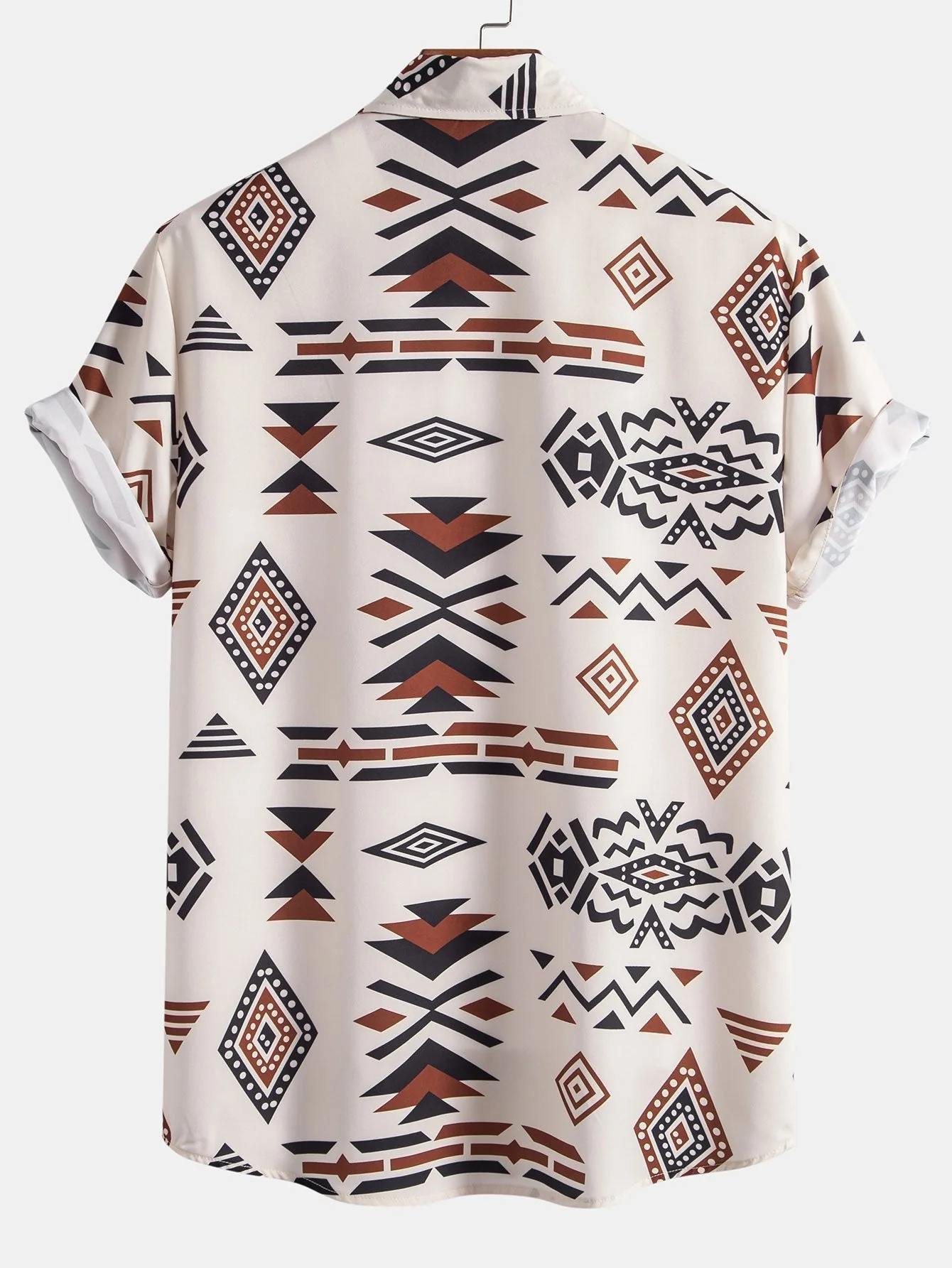 Armon® | Aztec Geometric Print Shirt - Image 2