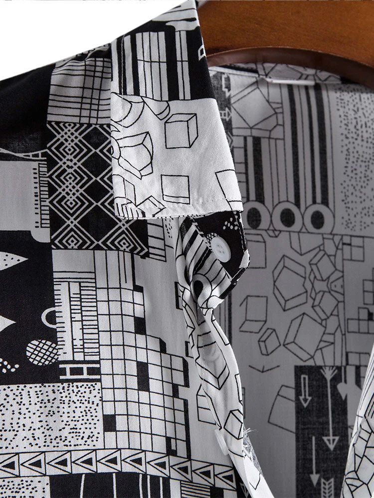 Armonius® | Geometry Print Shirt - Image 3