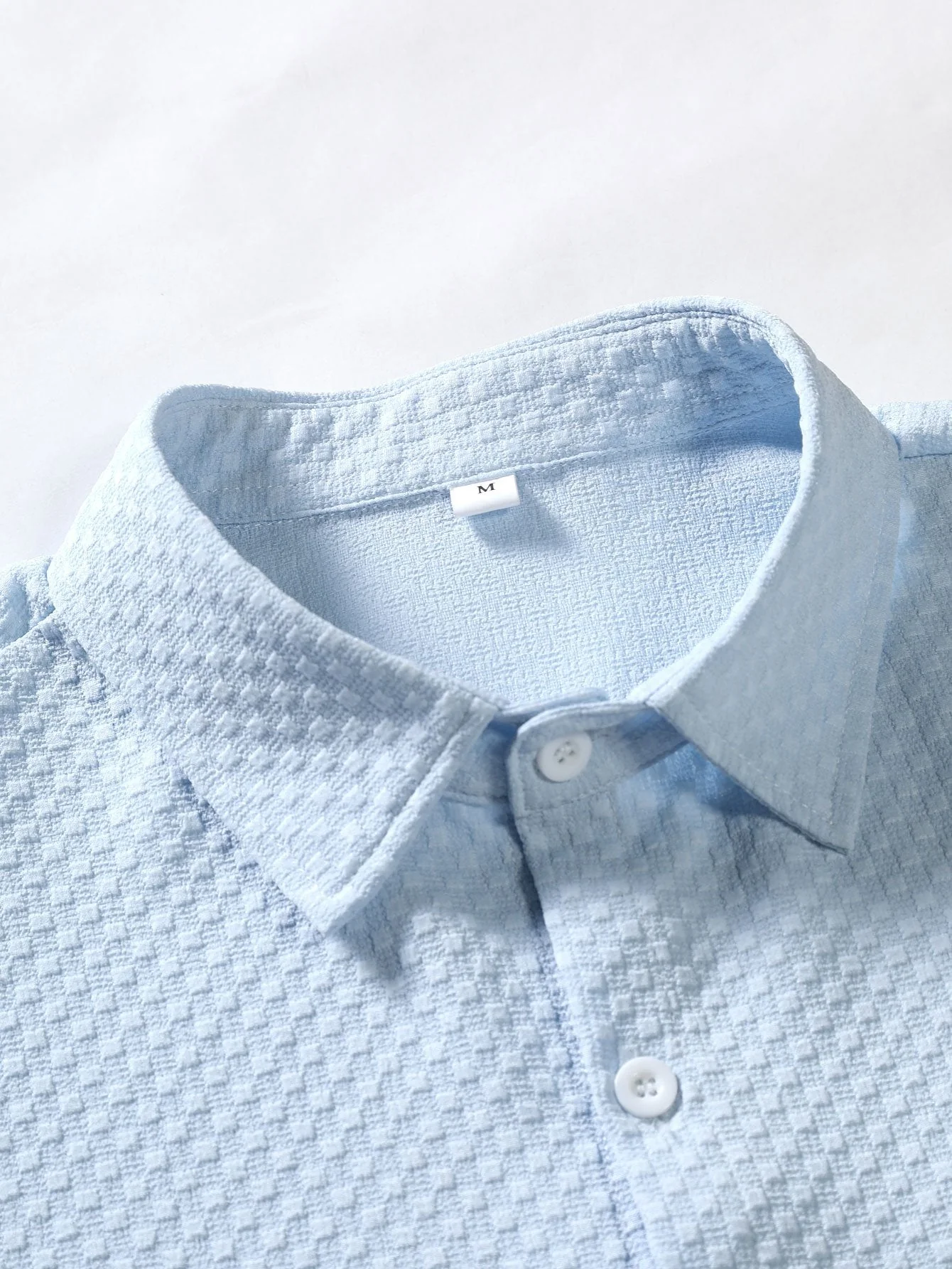 Arne® | Checkerboard Jacquard Button Up Shirt - Image 6