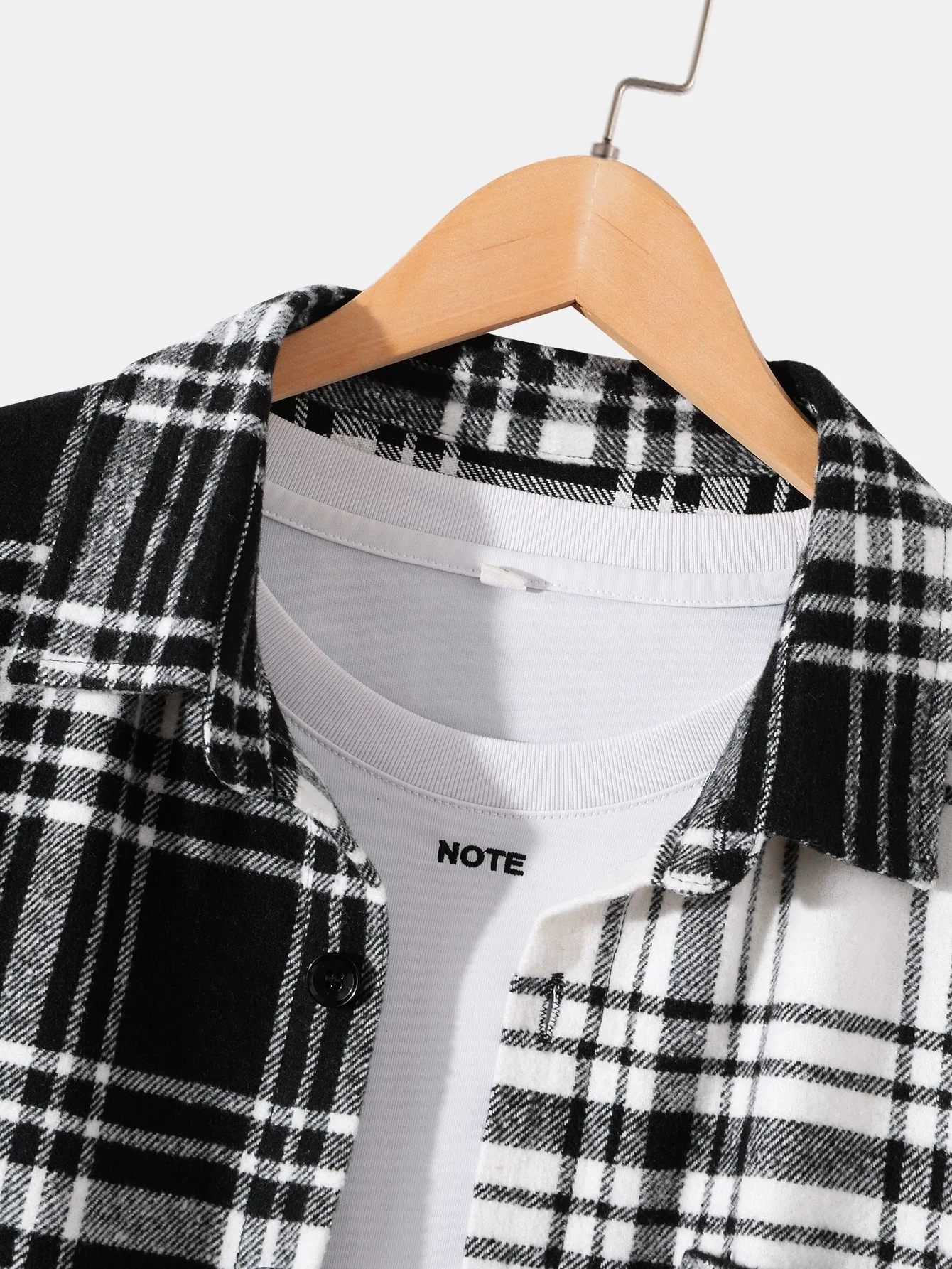 Arney® | Patchwork Flannel Plaid Overshirt - Image 3