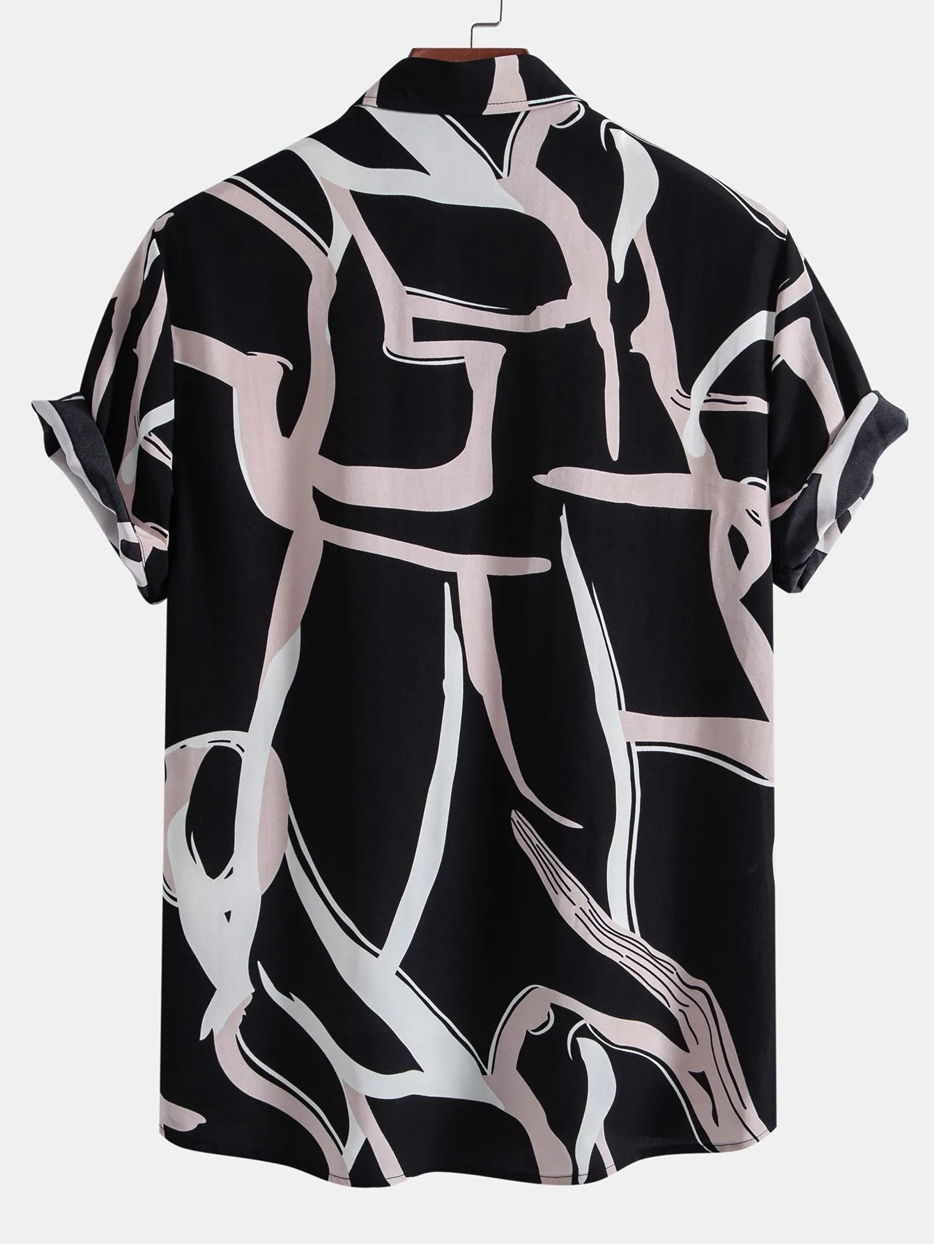 Arnol® | Abstract Print Button Up Shirt - Image 2