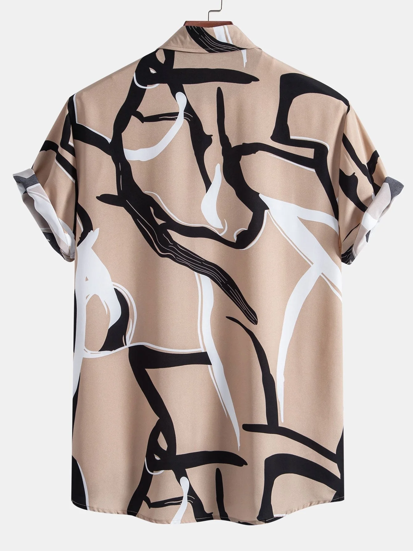 Arnol® | Abstract Print Button Up Shirt - Image 4