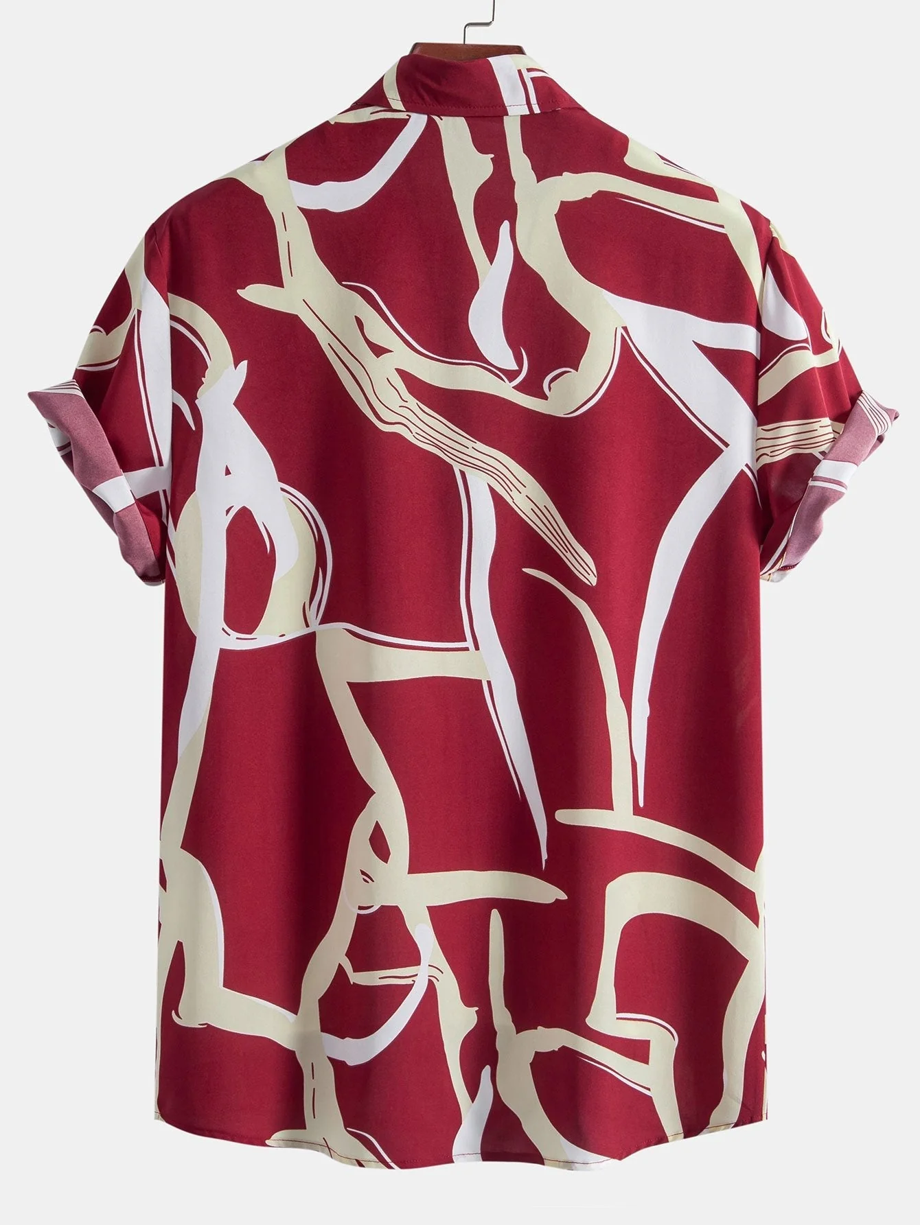 Arnol® | Abstract Print Button Up Shirt - Image 6