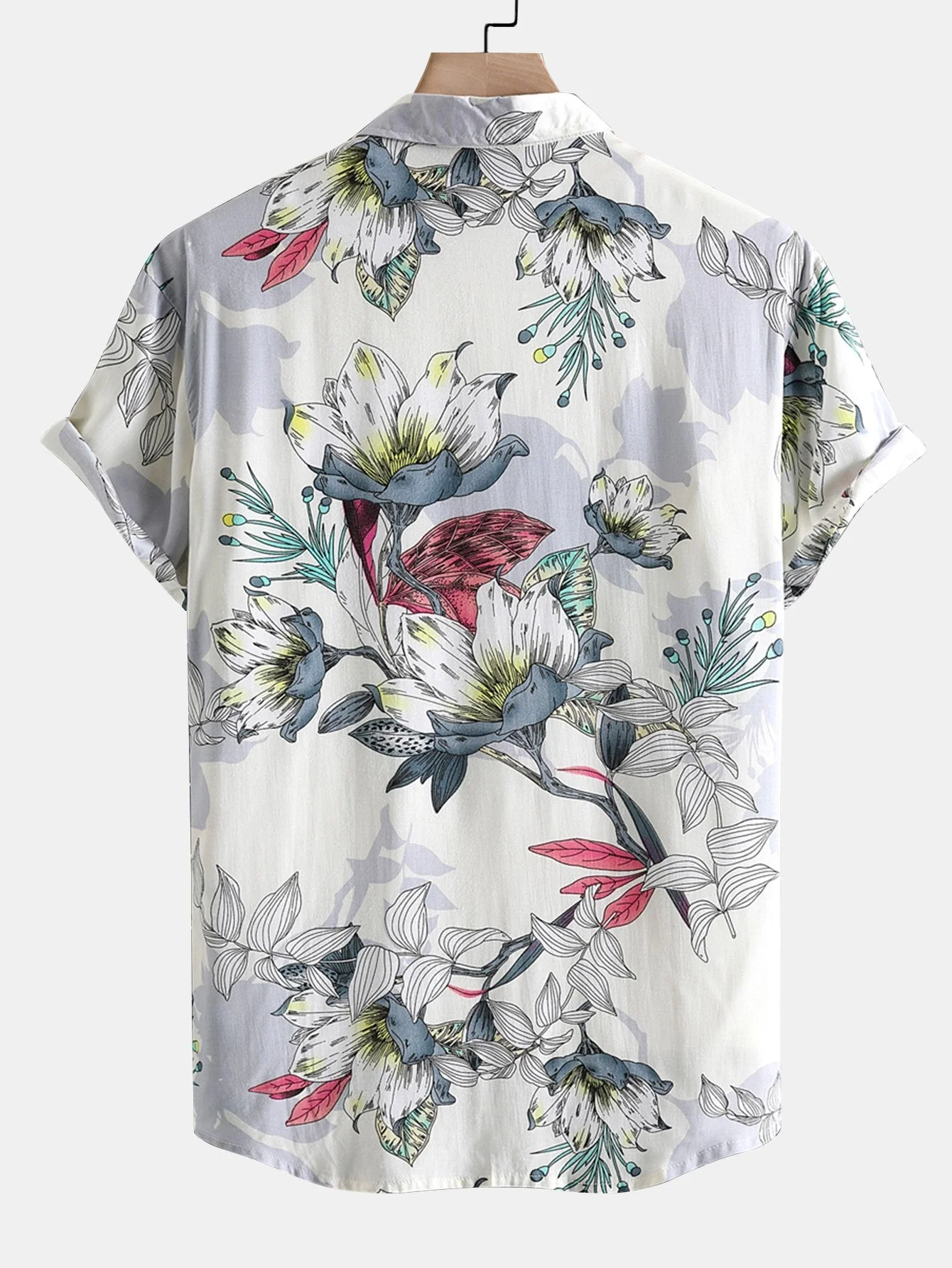 Arnout® | Viscose Floral Print Button Up Shirt - Image 2