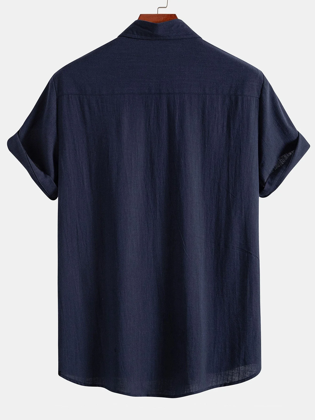 Arnuadt® | Tiki Tribe Hawaii Print Linen Look Contrast Button Up Shirt - Image 4