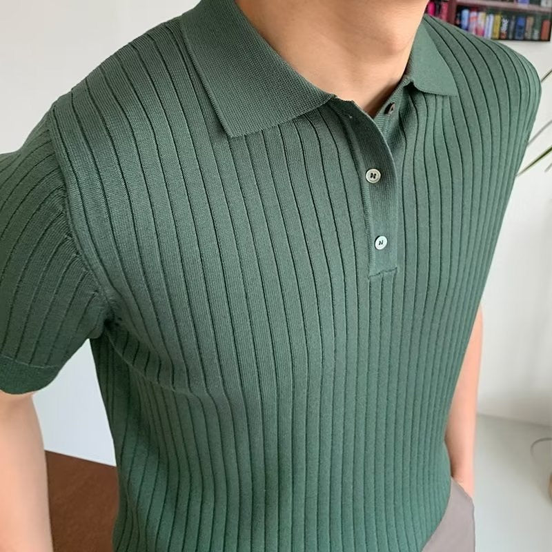 Artemi® | GIMCHEON Knitted Polo Shirt - Image 3