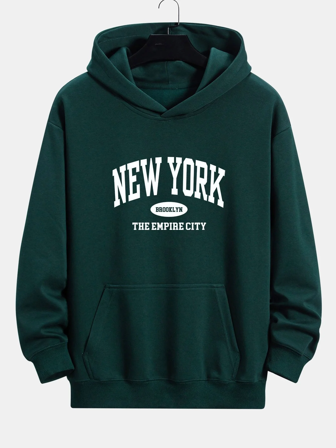 Arthur | New York Slogan Print Relax Fit Hoodie - Image 9