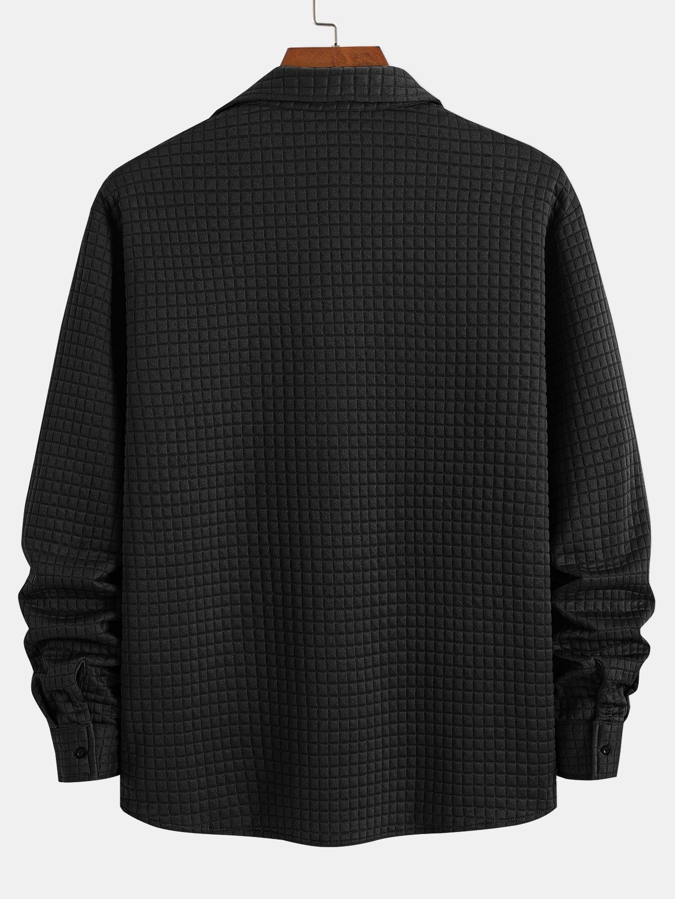 Arturo® | Waffle Button Up Shirt & Drawstring Corduroy Cargo Jogger Pants - Image 6