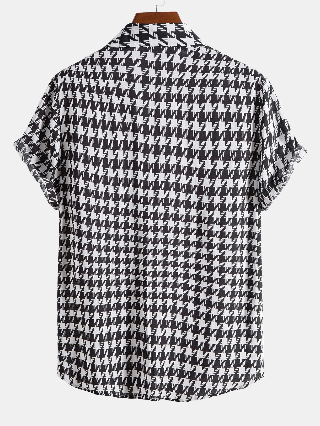 Arun® | Black And White Geometric Print Shirt - Image 2