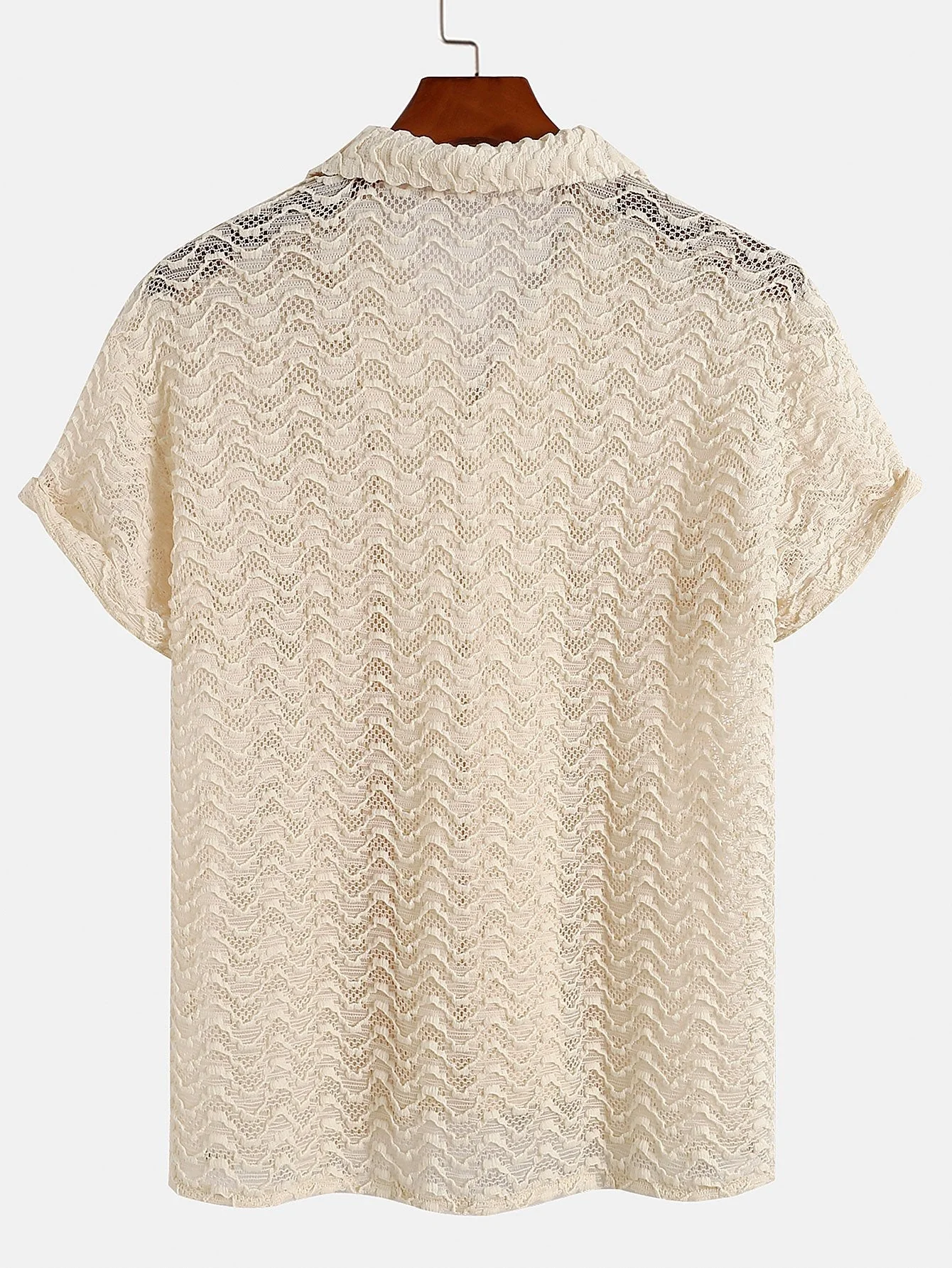 Arvel® | Wavy Jacquard Textured Cuban Shirt - Image 2