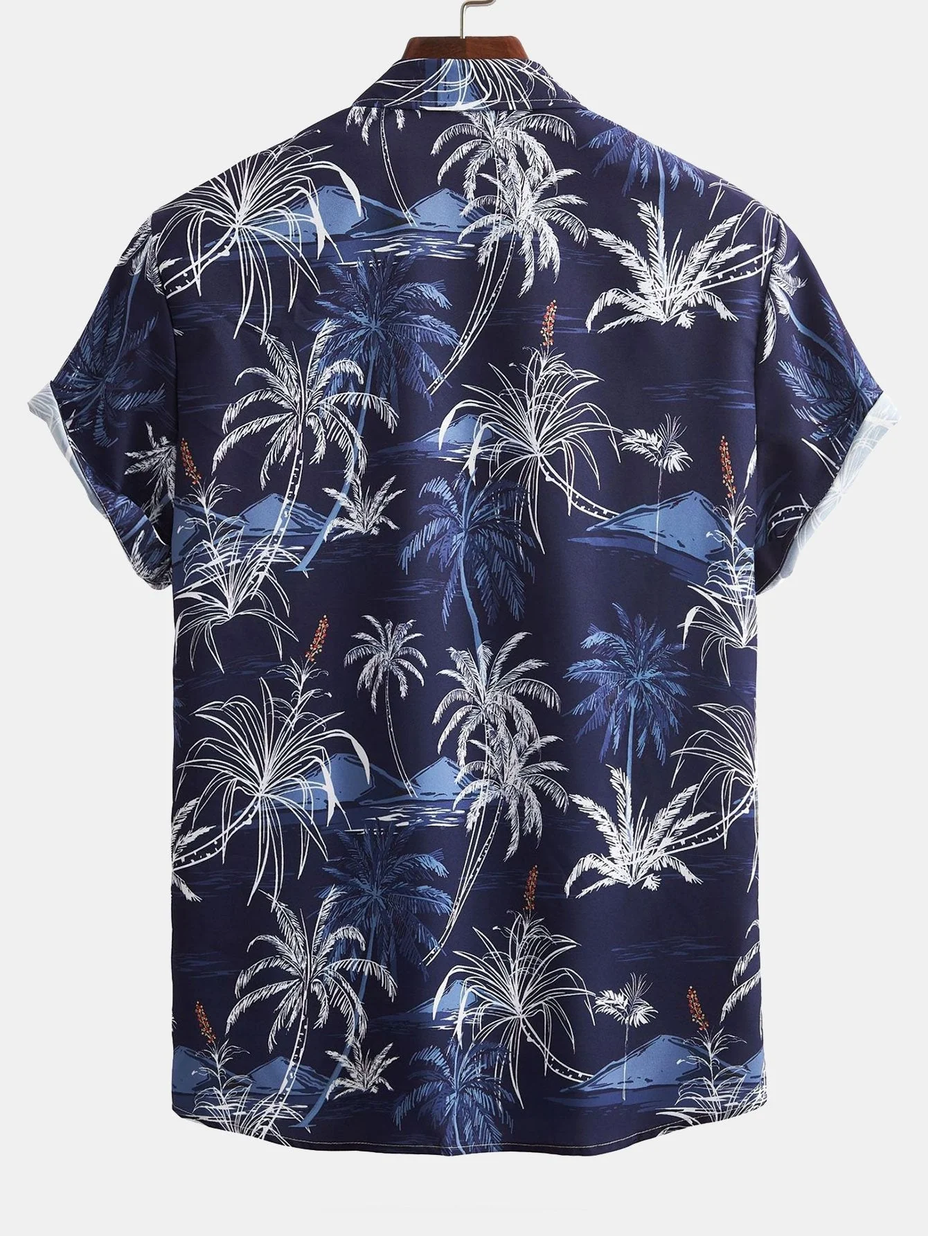 Arvo® | Palm Tree Print Button Up Shirt - Image 2