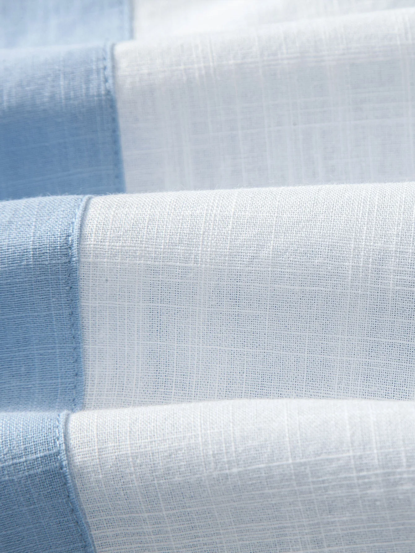 Aryeh® | Linen Look Patchwork Bowling Shirt - Image 9