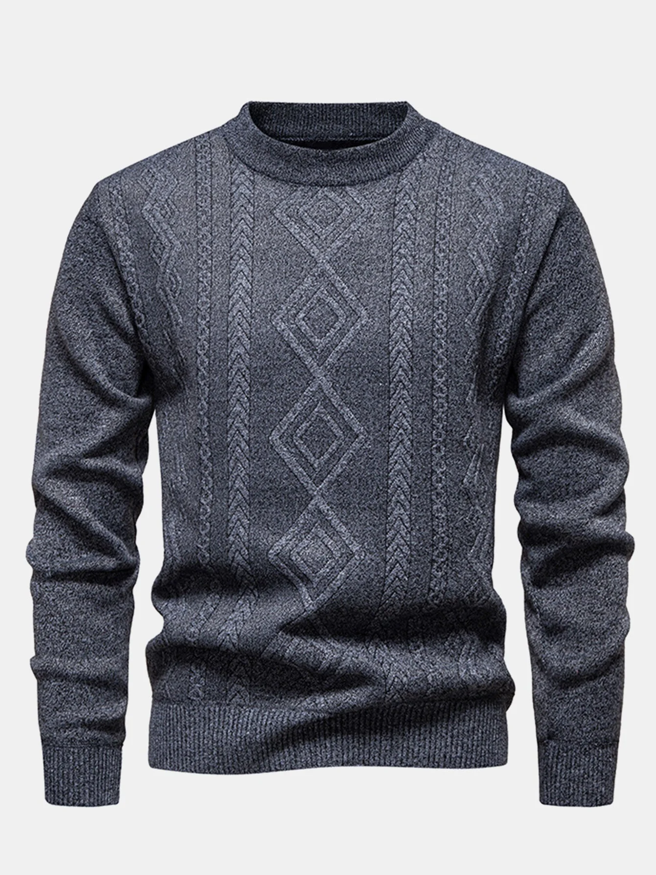 Asad® | Geometric Jacquard Crewneck Sweater - Image 9