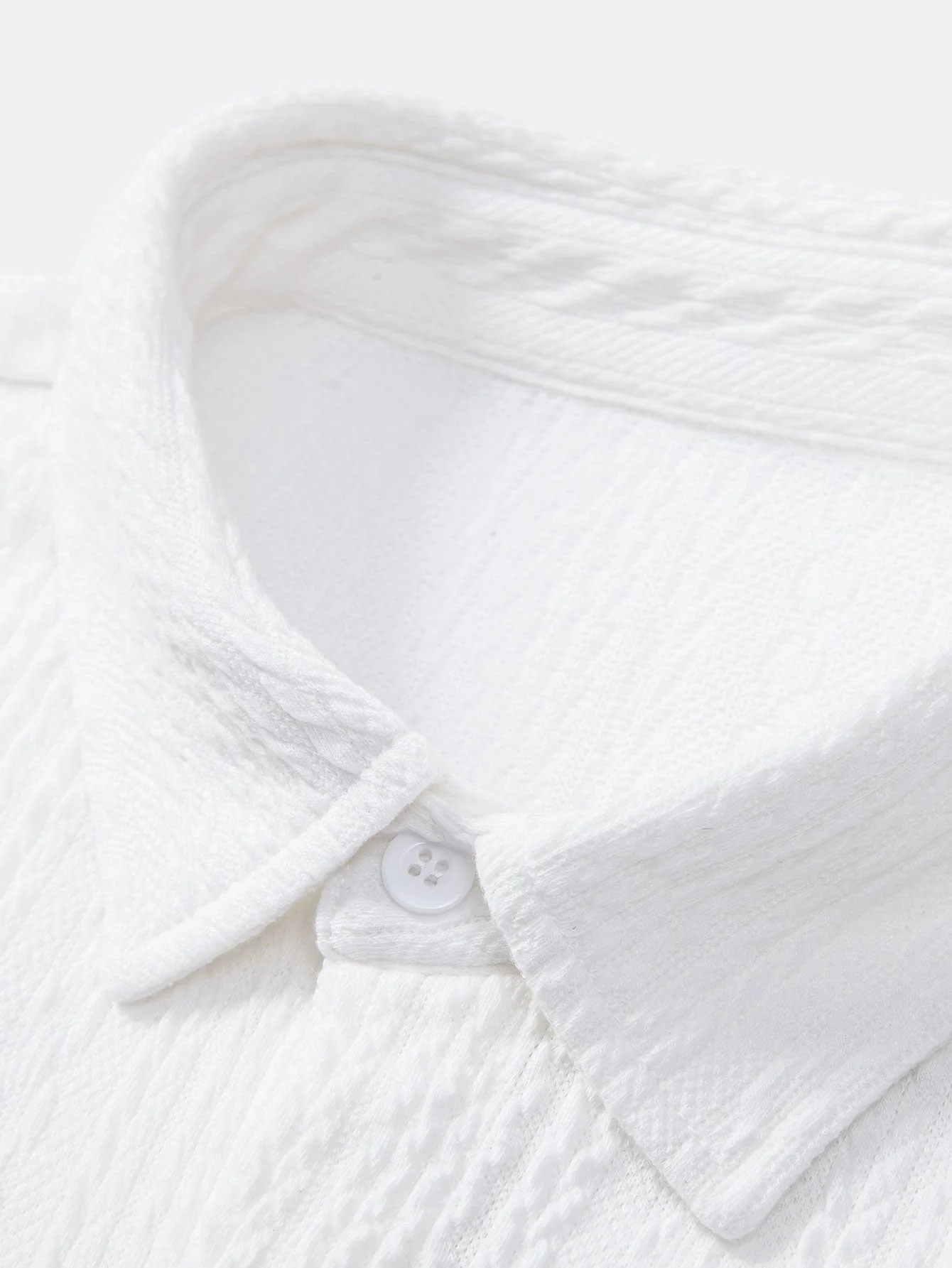 Asare® | Muscle Fit Jacquard Textured Shirt - Image 5