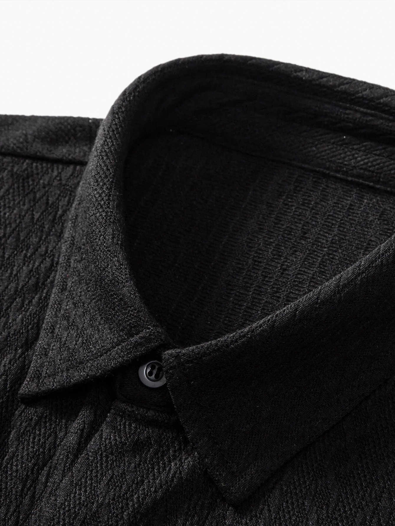 Asare® | Muscle Fit Jacquard Textured Shirt - Image 9
