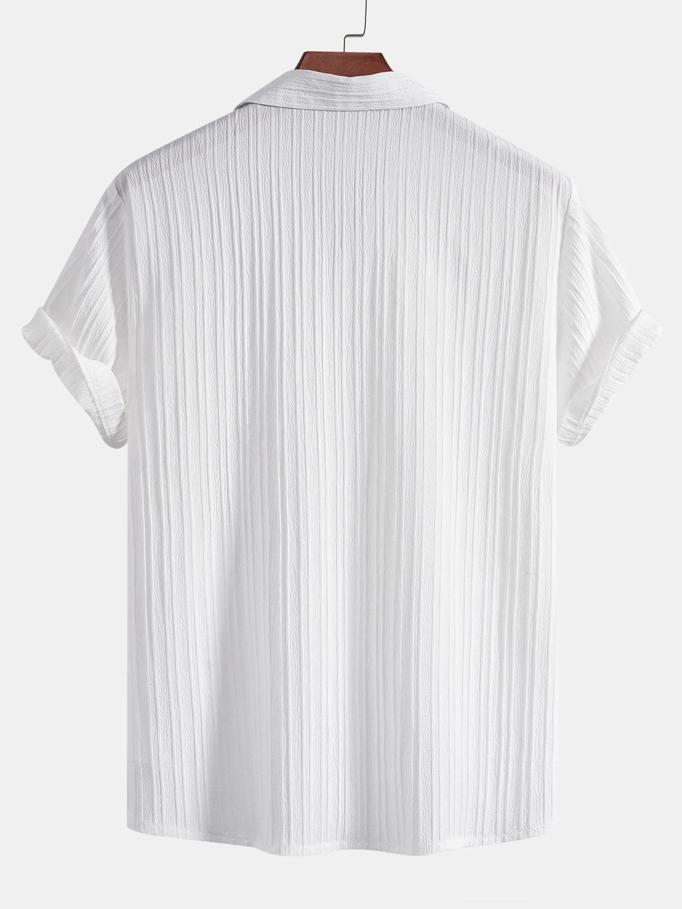 Asdrúbal® | Striped Jacquard Cuban Collar Shirt & Straight Leg Pants - Image 4