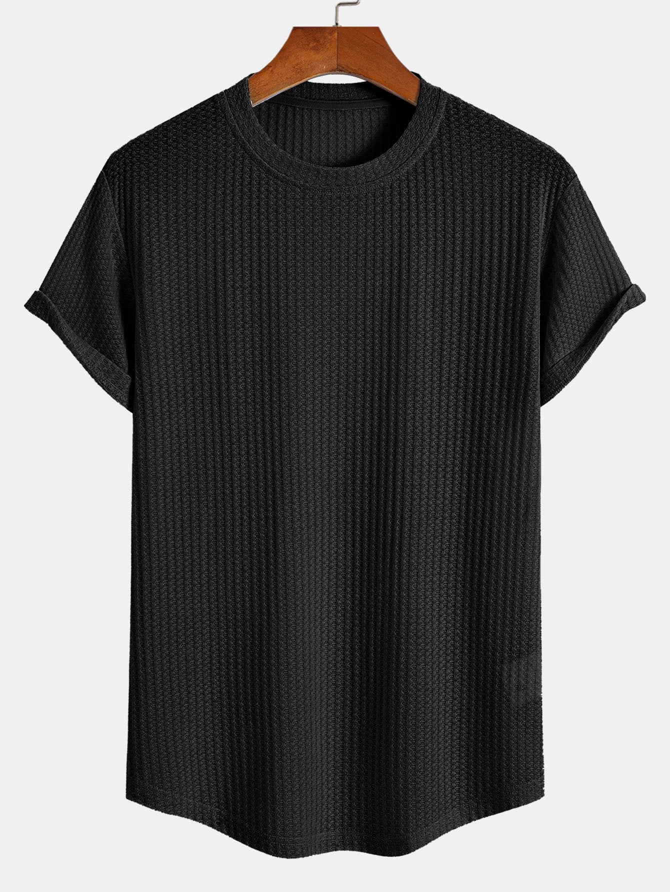 Ashley® | Waffle Arc Hem T-Shirt - Image 3