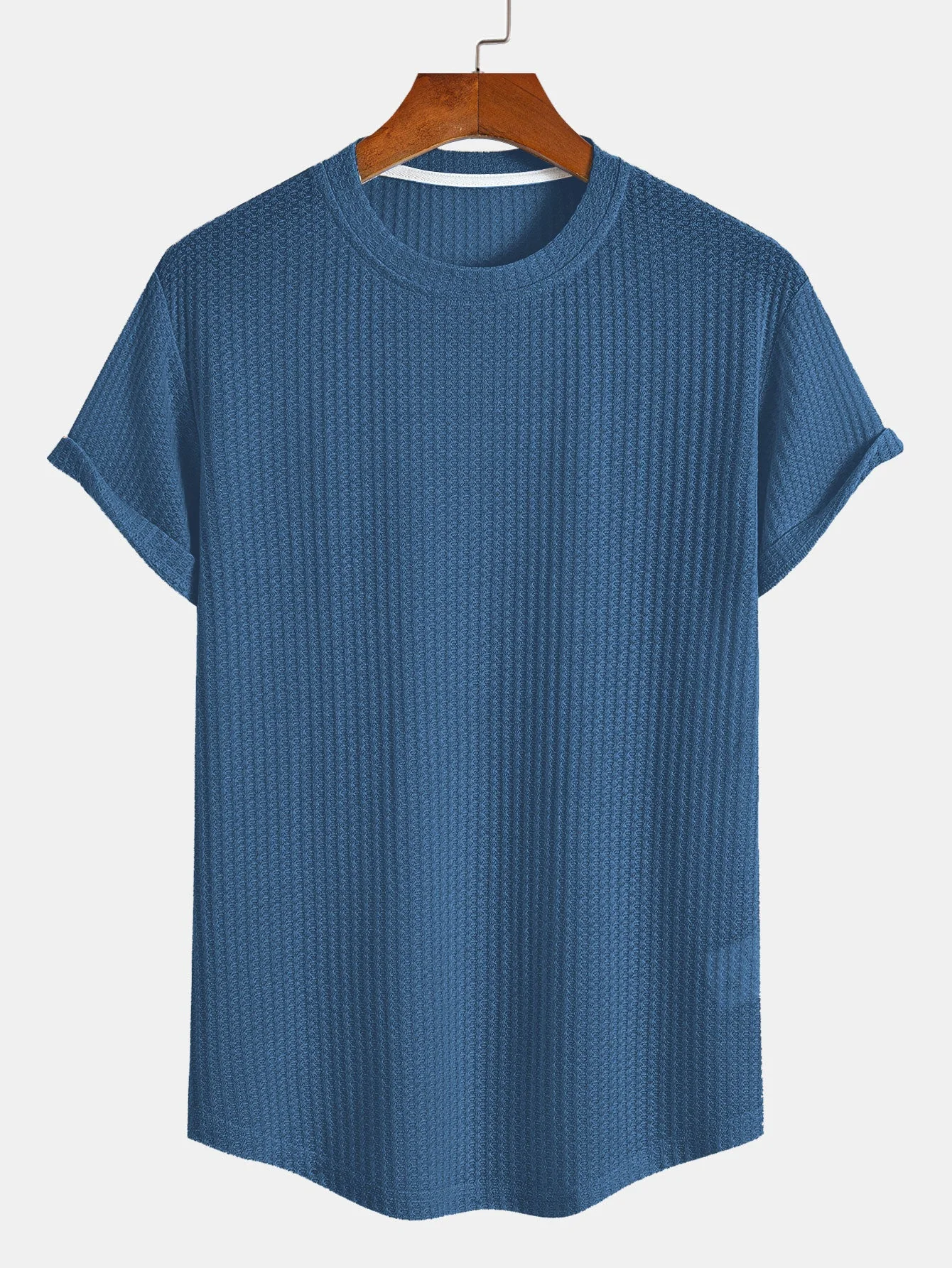 Ashley® | Waffle Arc Hem T-Shirt - Image 4