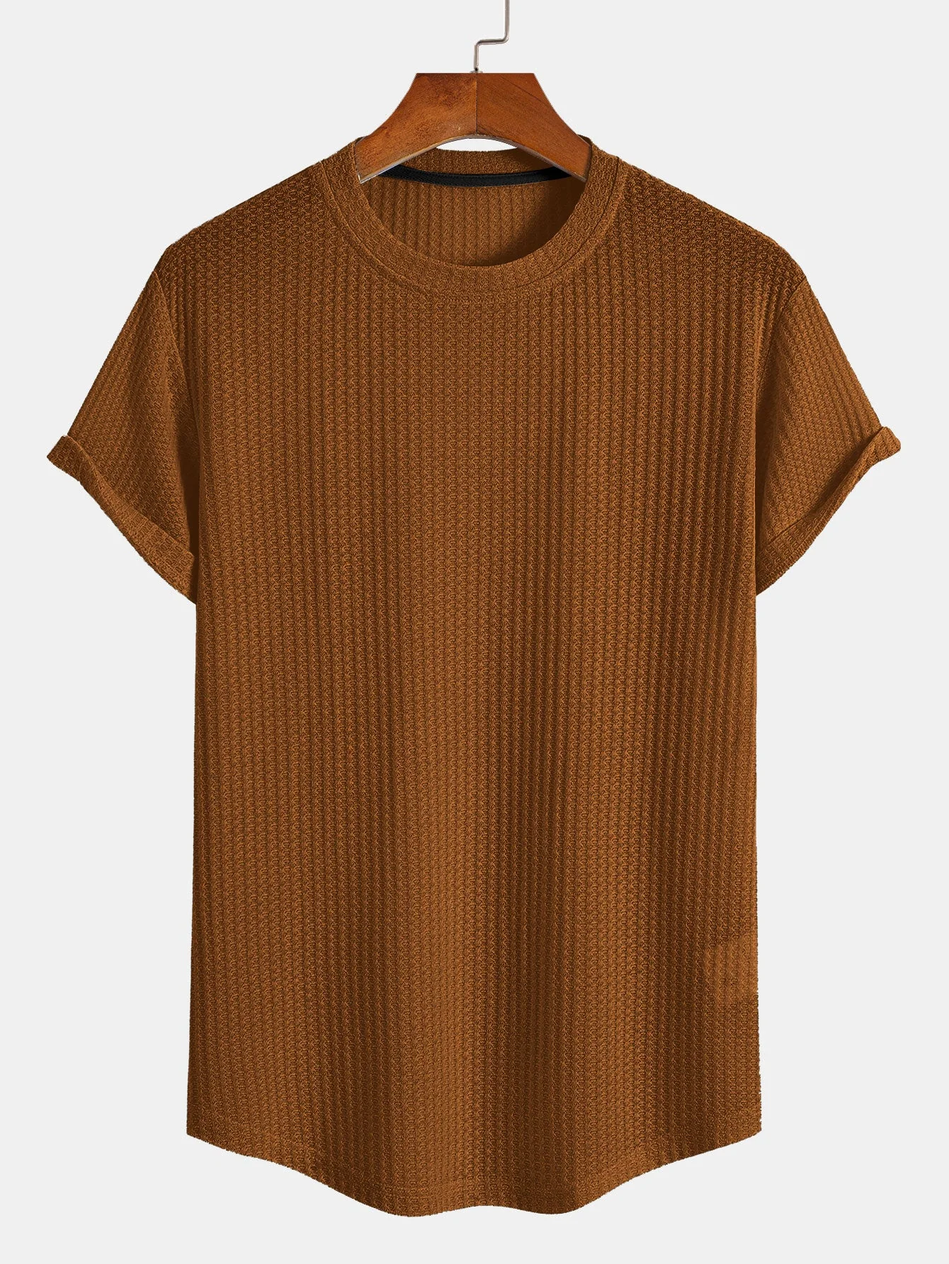 Ashley® | Waffle Arc Hem T-Shirt - Image 5