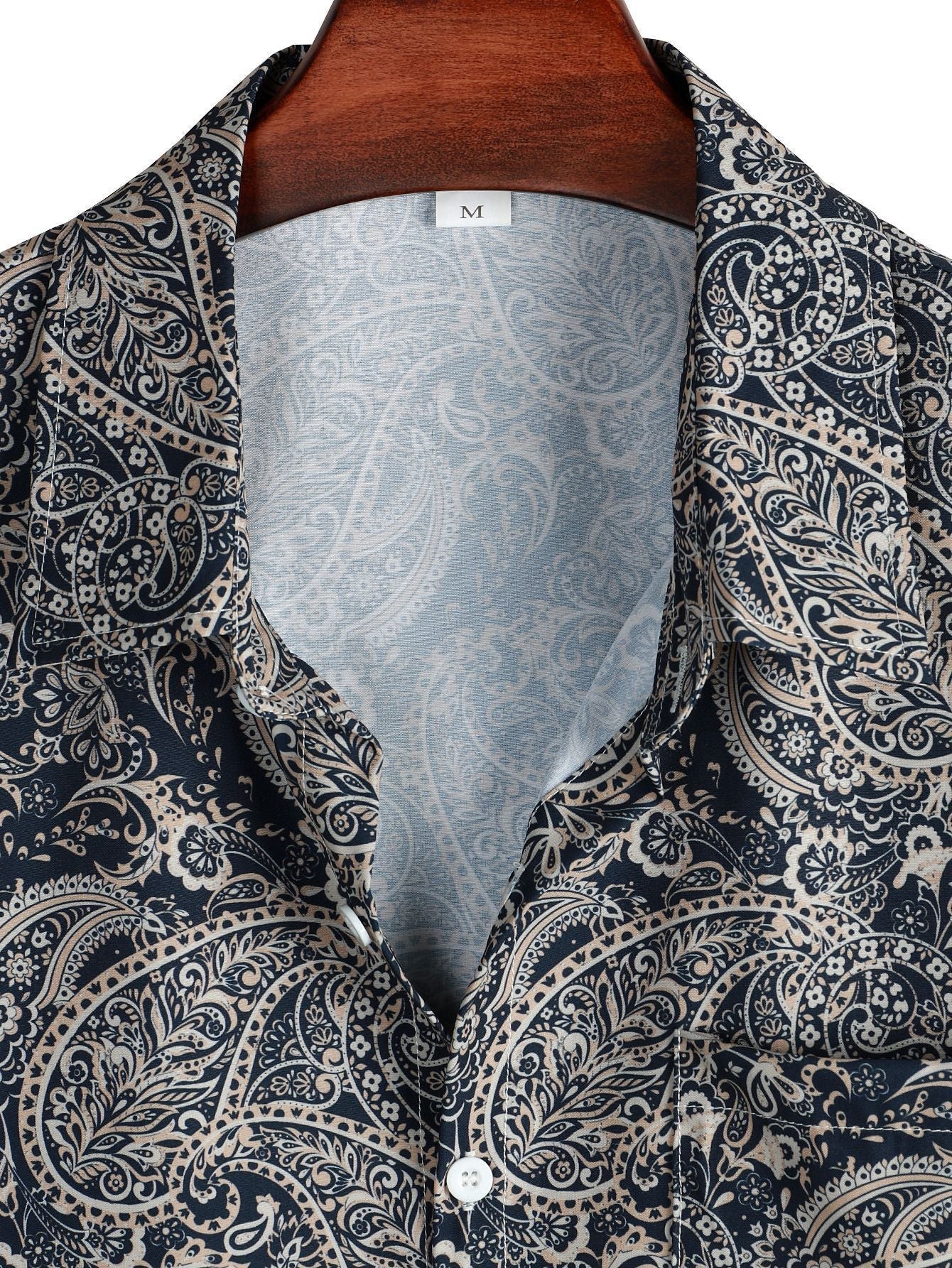 Asser® | Paisley Print Button Up Shirt - Image 3