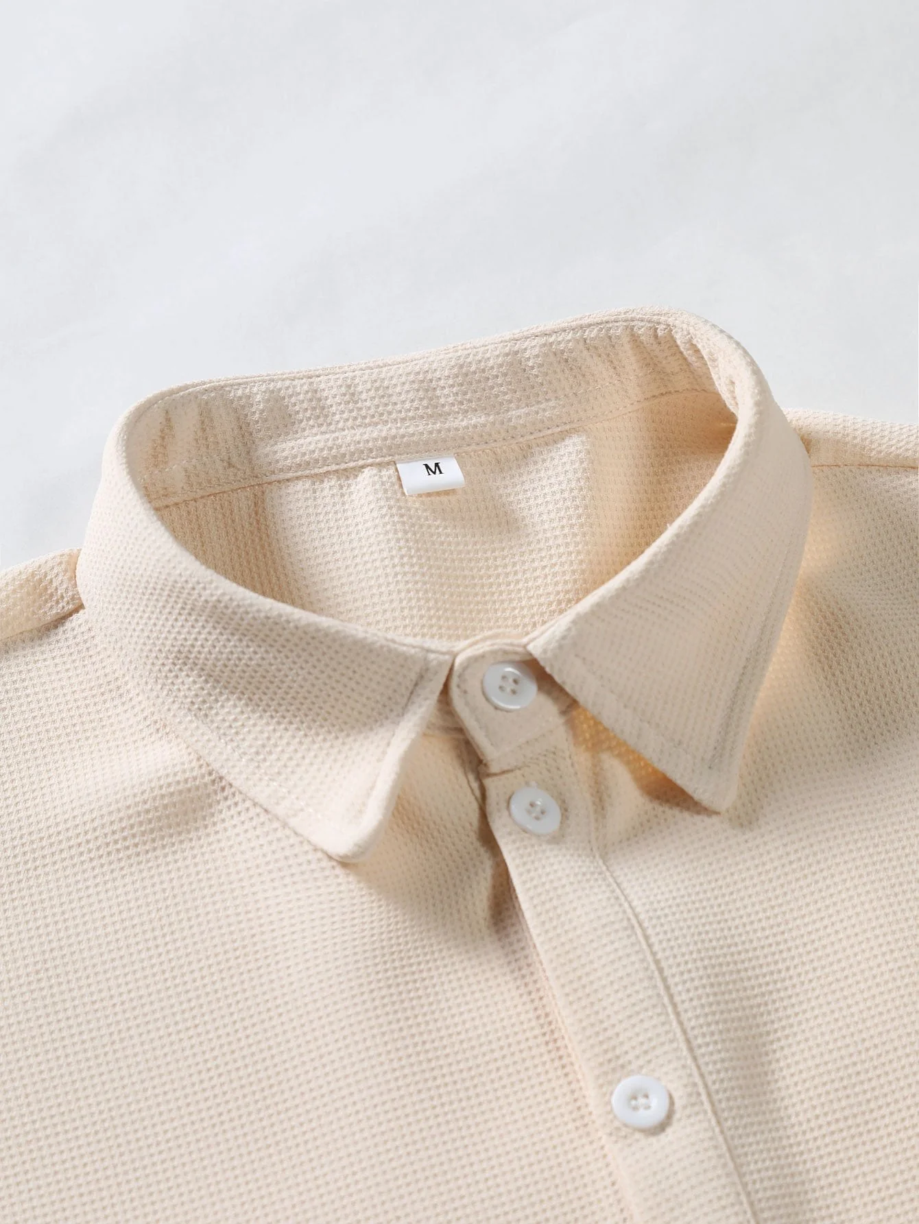 Astarte® | Waffle Polo Collar Shirt - Image 3