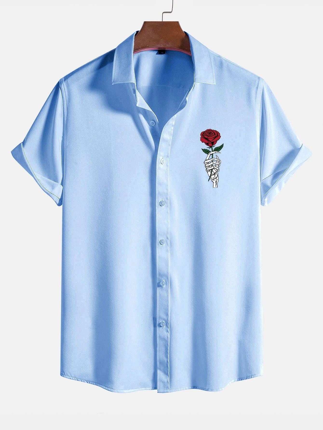 Astorre® | Rose Skull Print Shirt - Image 4