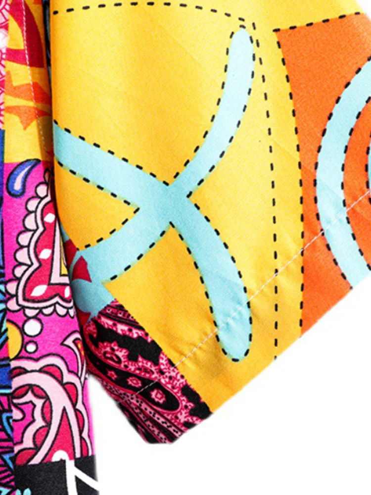 Atanas® | Geometric Floral Print Shirt - Image 5