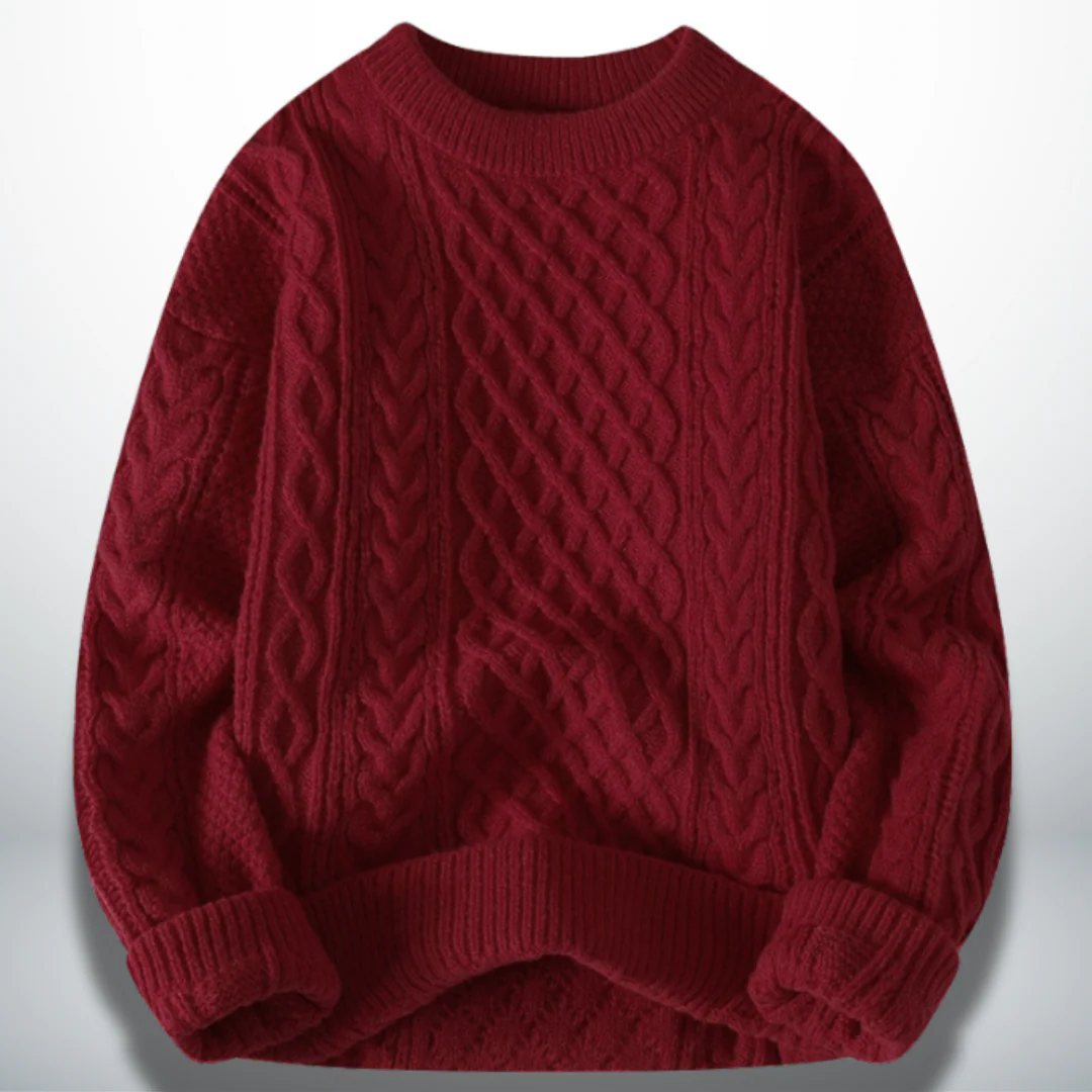 Atanasio® | Elegant Men's Crew Neck Sweater - Image 8
