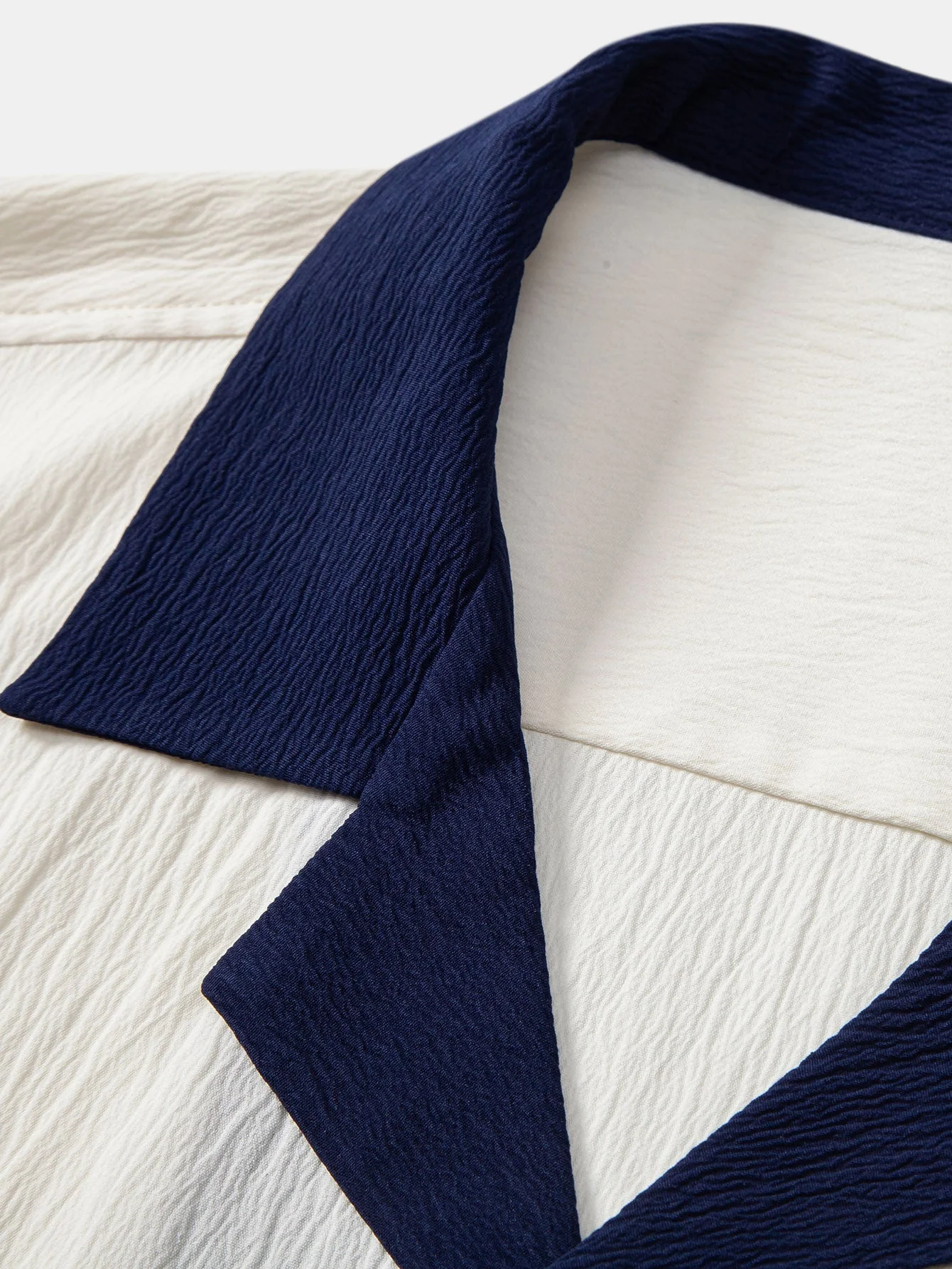 Atanasio® | Textured Contrast Cuban Shirt & Straight Leg Pants - Image 22