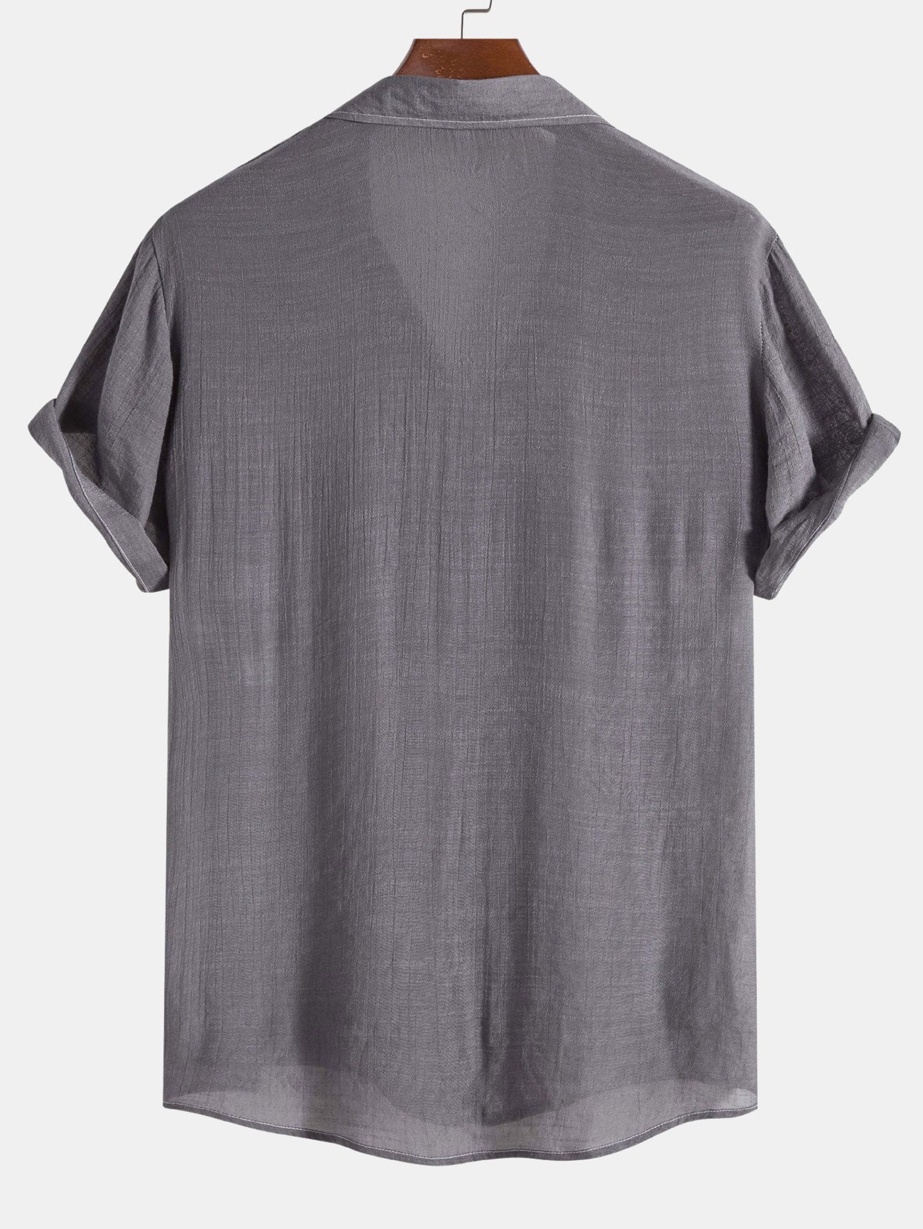Athelstan® | Light Wrinkled Fabric Button Up Shirt - Image 6