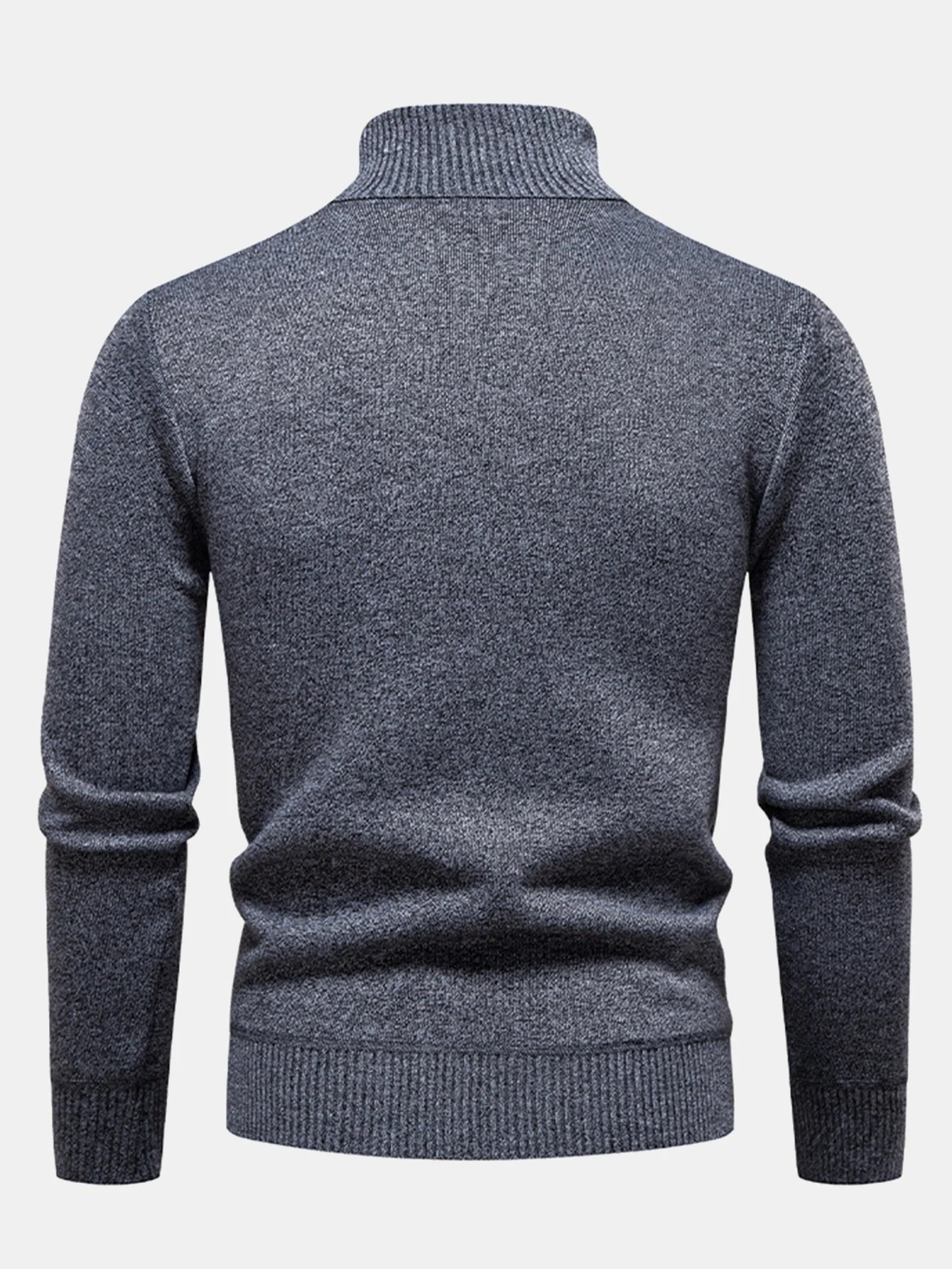 Atilio® | Geometric Jacquard Turtle Neck Sweater - Image 9