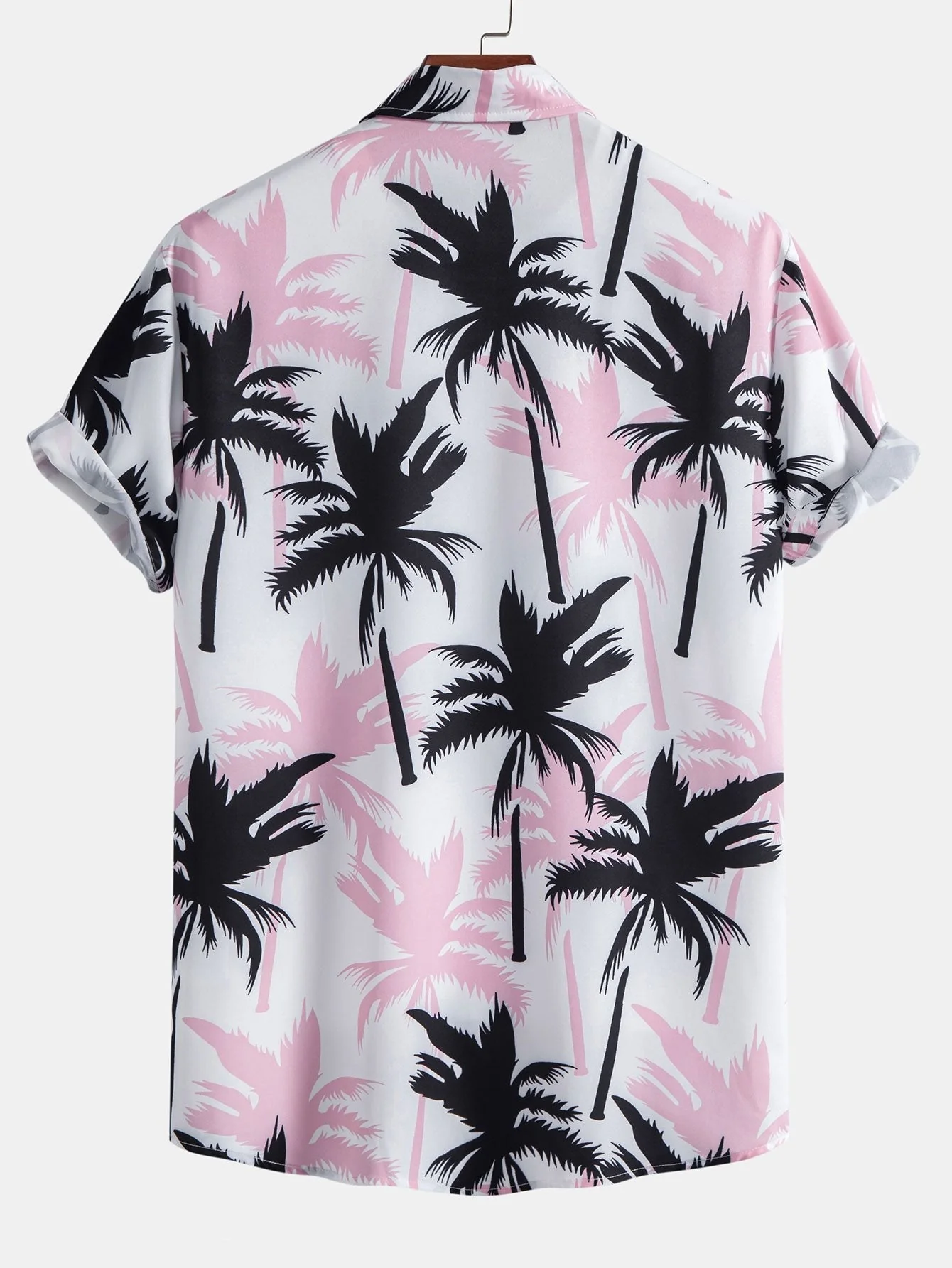 Attilio® | Palm Tree Print Button Up Shirt - Image 2