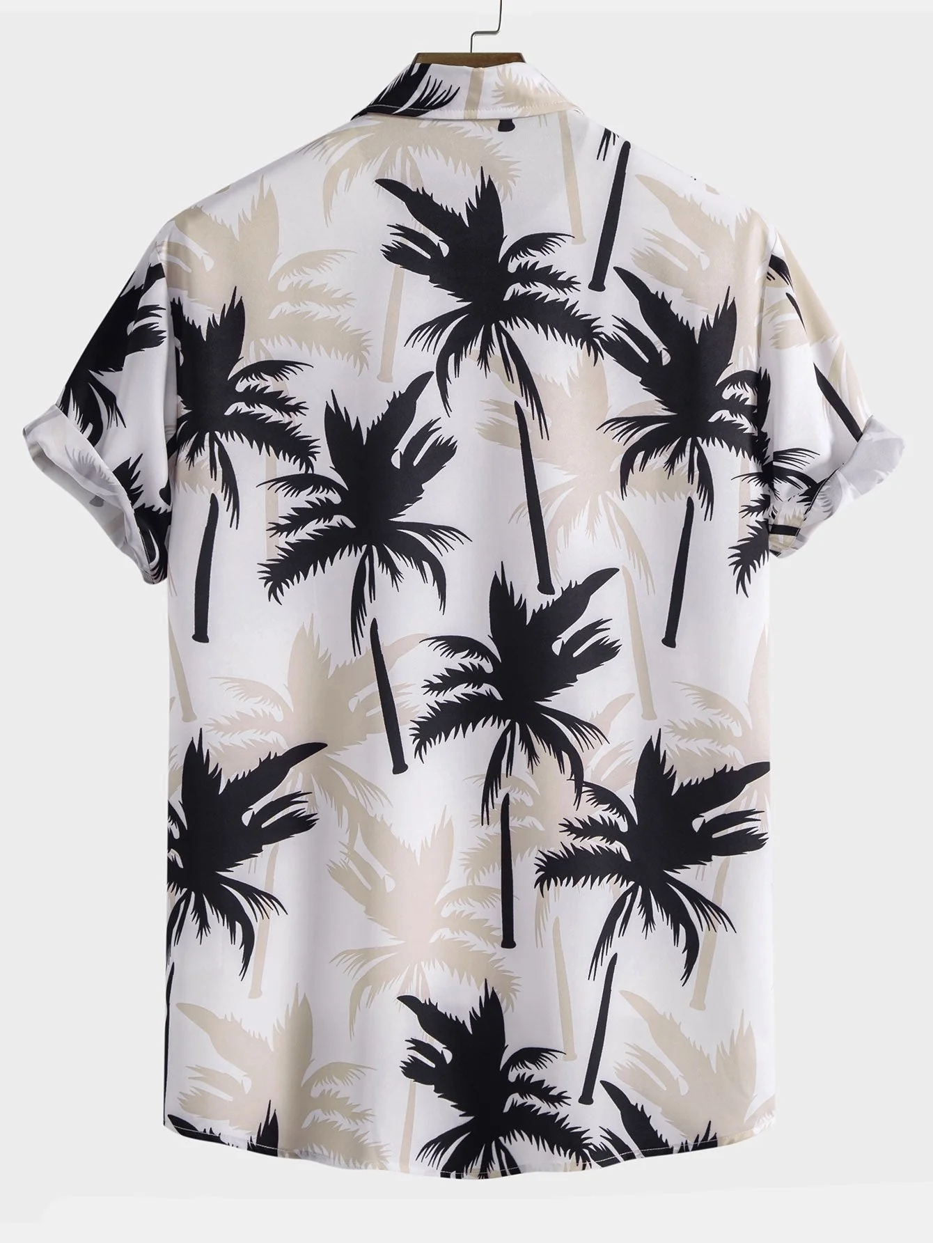Attilio® | Palm Tree Print Button Up Shirt - Image 4