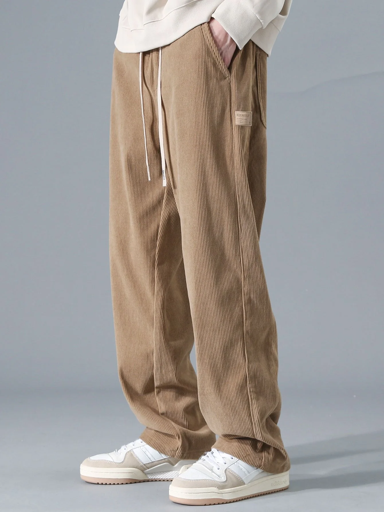Aubine® | Straight Leg Corduroy Pants