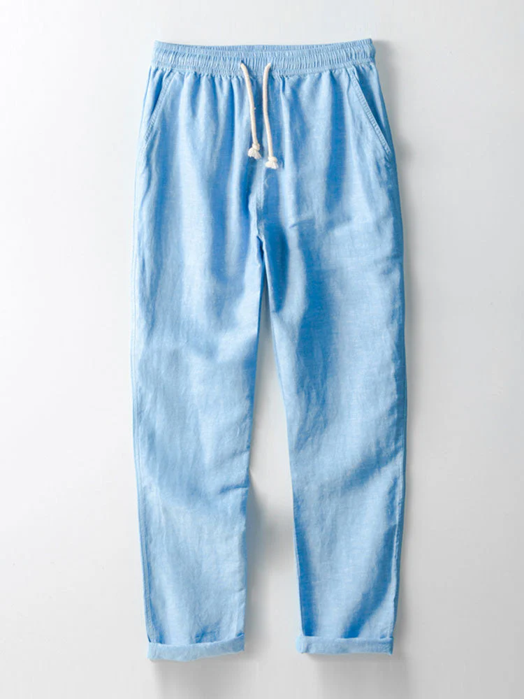 Aubrey® | Straight Leg Linen Pants - Image 3