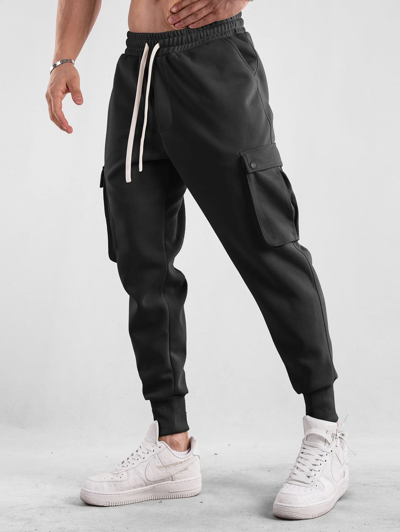 Aurelian® | Drawstring Cargo Jogger Pants - Image 4