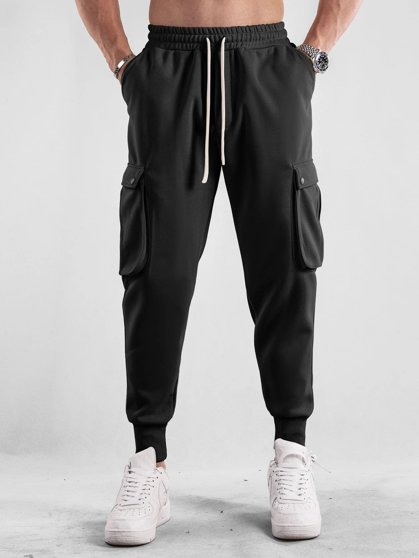 Aurelian® | Drawstring Cargo Jogger Pants - Image 5